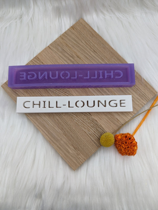 Klötzchen Gießform / CHILL-LOUNGE / Silikonform für Klötzchen / 160x22x8 mm / Silikon Klötzchen Gießform /Gießform Klötzchen