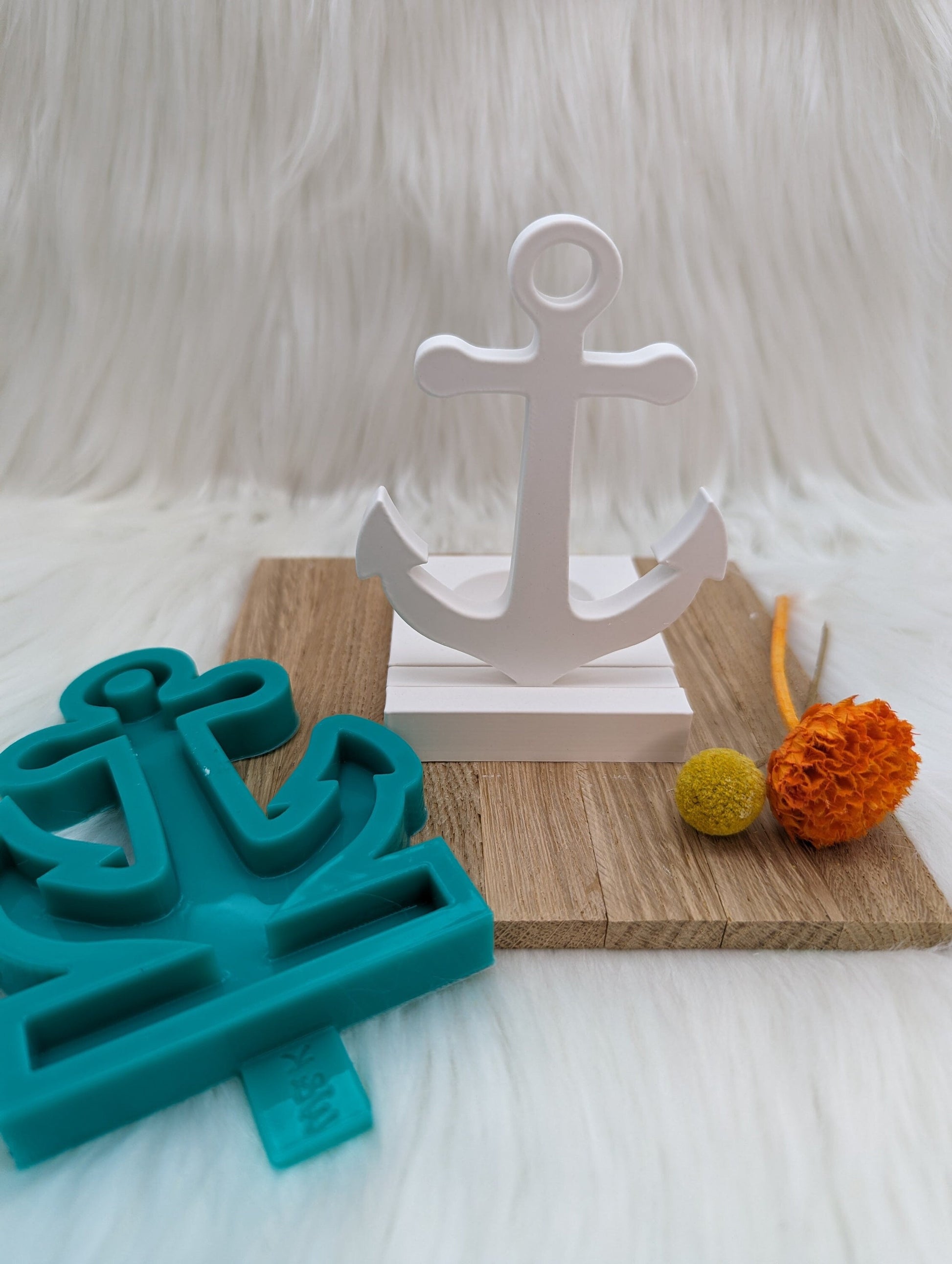 Silikonform Anker für Einschieber / Maritim / Teelichthalter / Einschieber / Raysin / Silikonform