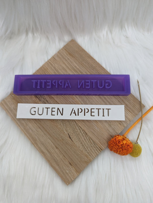 Klötzchen Gießform / GUTEN APPETIT / Silikonform für Klötzchen / 160x22x8 mm / Silikon Klötzchen Gießform /Gießform Klötzchen