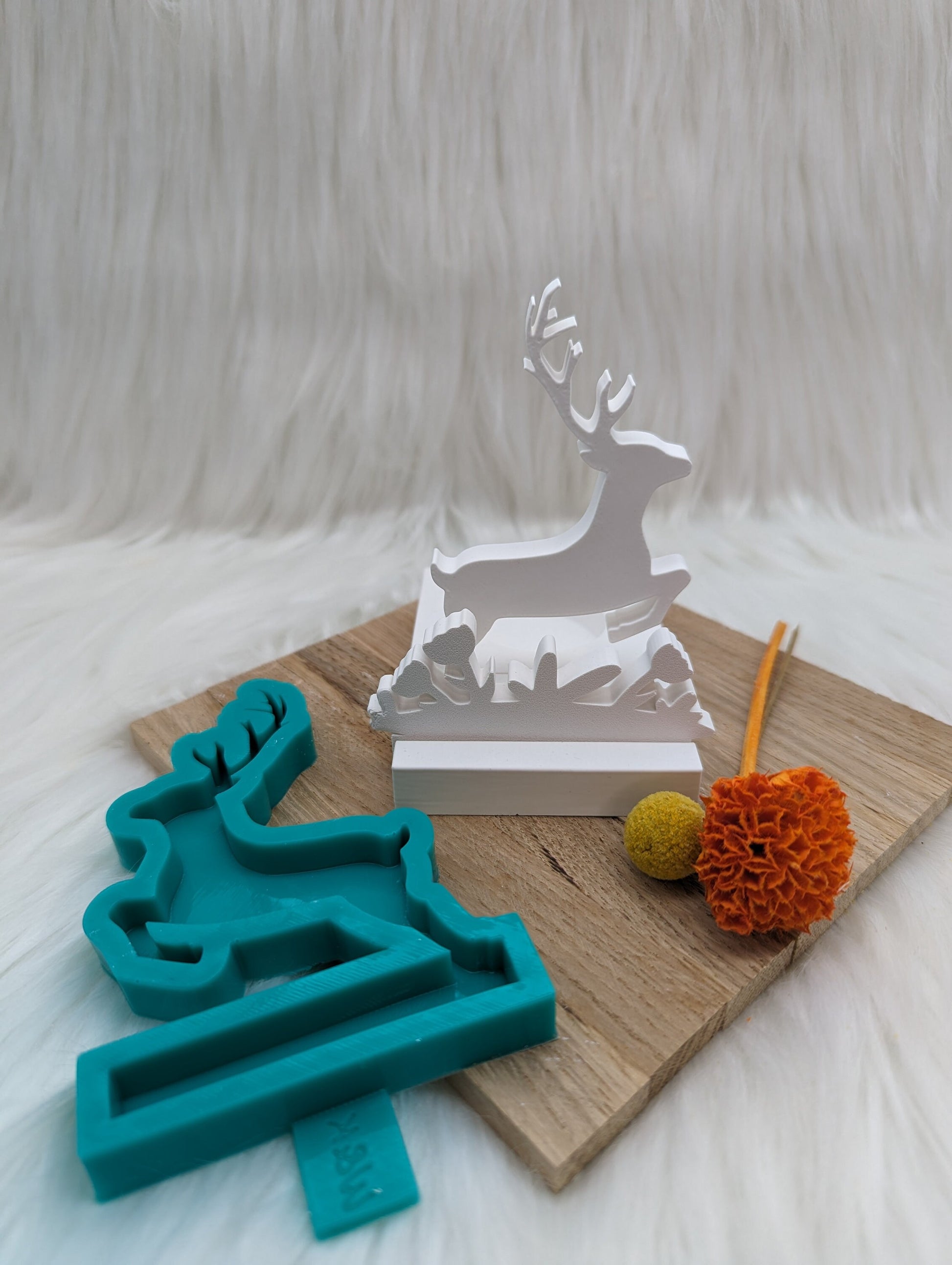 Silikonform Elch für Einschieber / Elch / Set / Teelichthalter / Einschieber / Raysin / Silikonform
