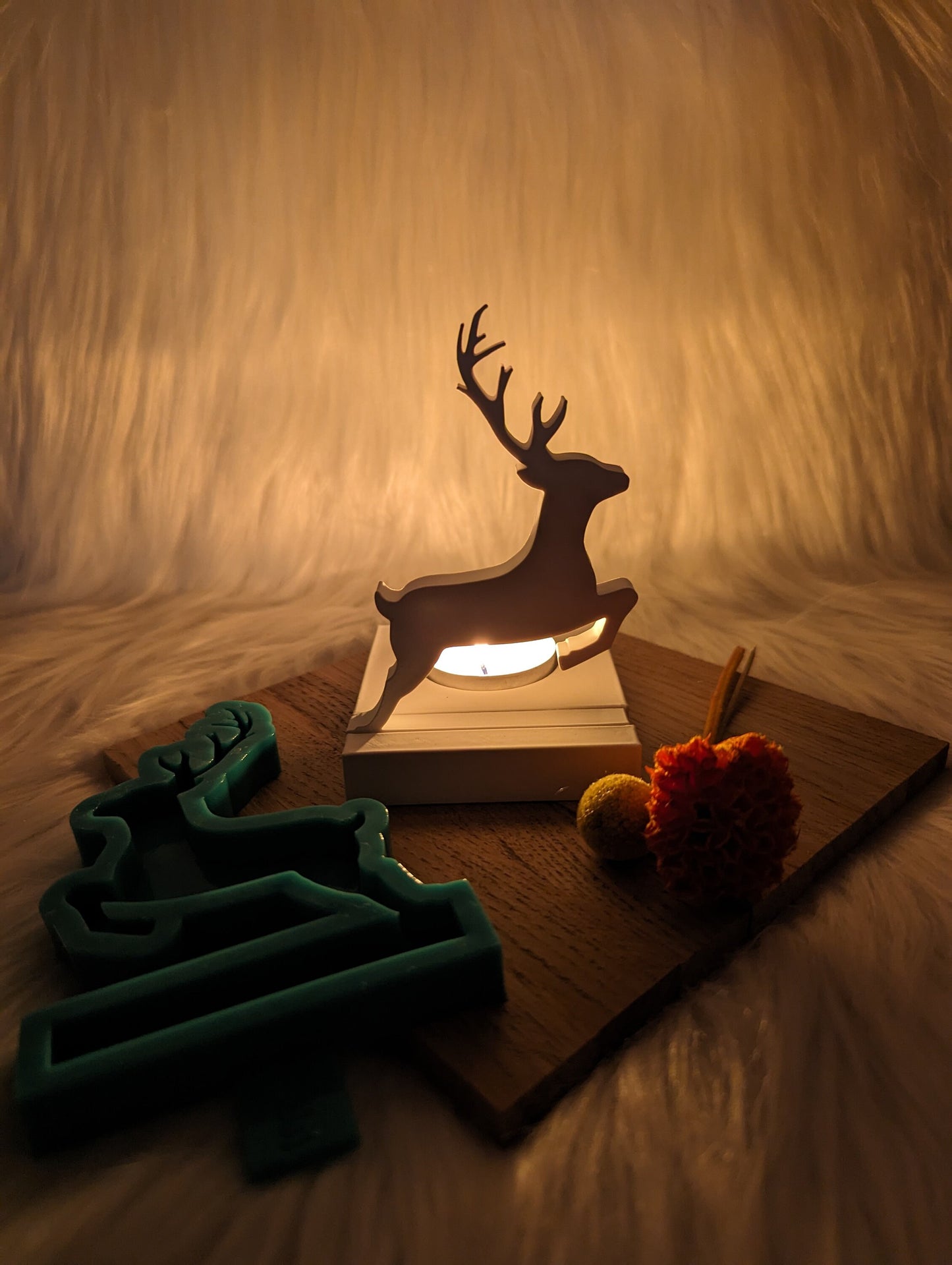 Silikonform Elch für Einschieber / Elch / Set / Teelichthalter / Einschieber / Raysin / Silikonform