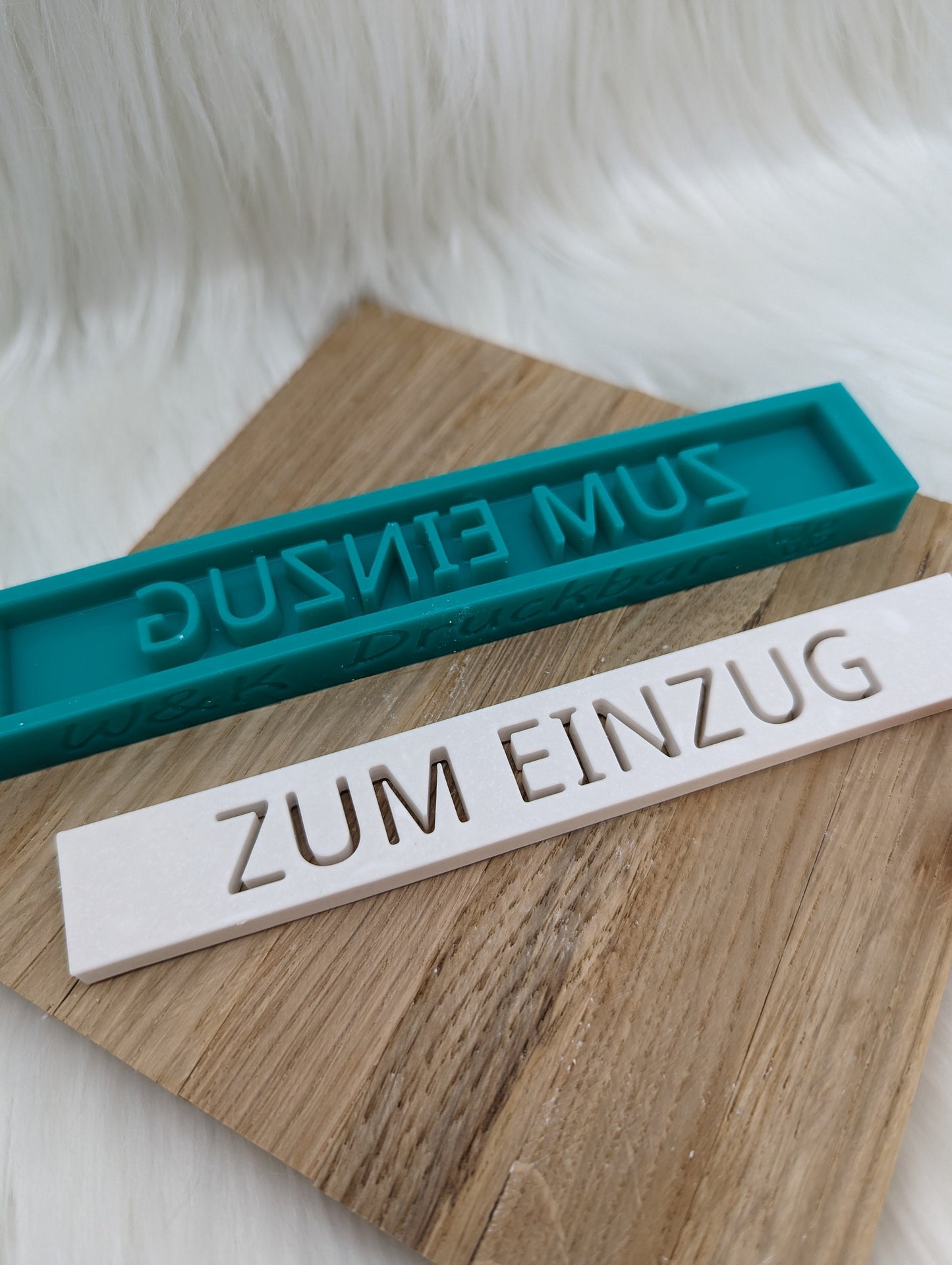 Klötzchen Gießform / ZUM EINZUG / Silikonform für Klötzchen / 160x22x8 mm / Silikon Klötzchen Gießform /Gießform Klötzchen