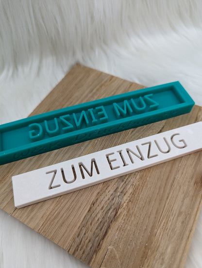 Klötzchen Gießform / ZUM EINZUG / Silikonform für Klötzchen / 160x22x8 mm / Silikon Klötzchen Gießform /Gießform Klötzchen