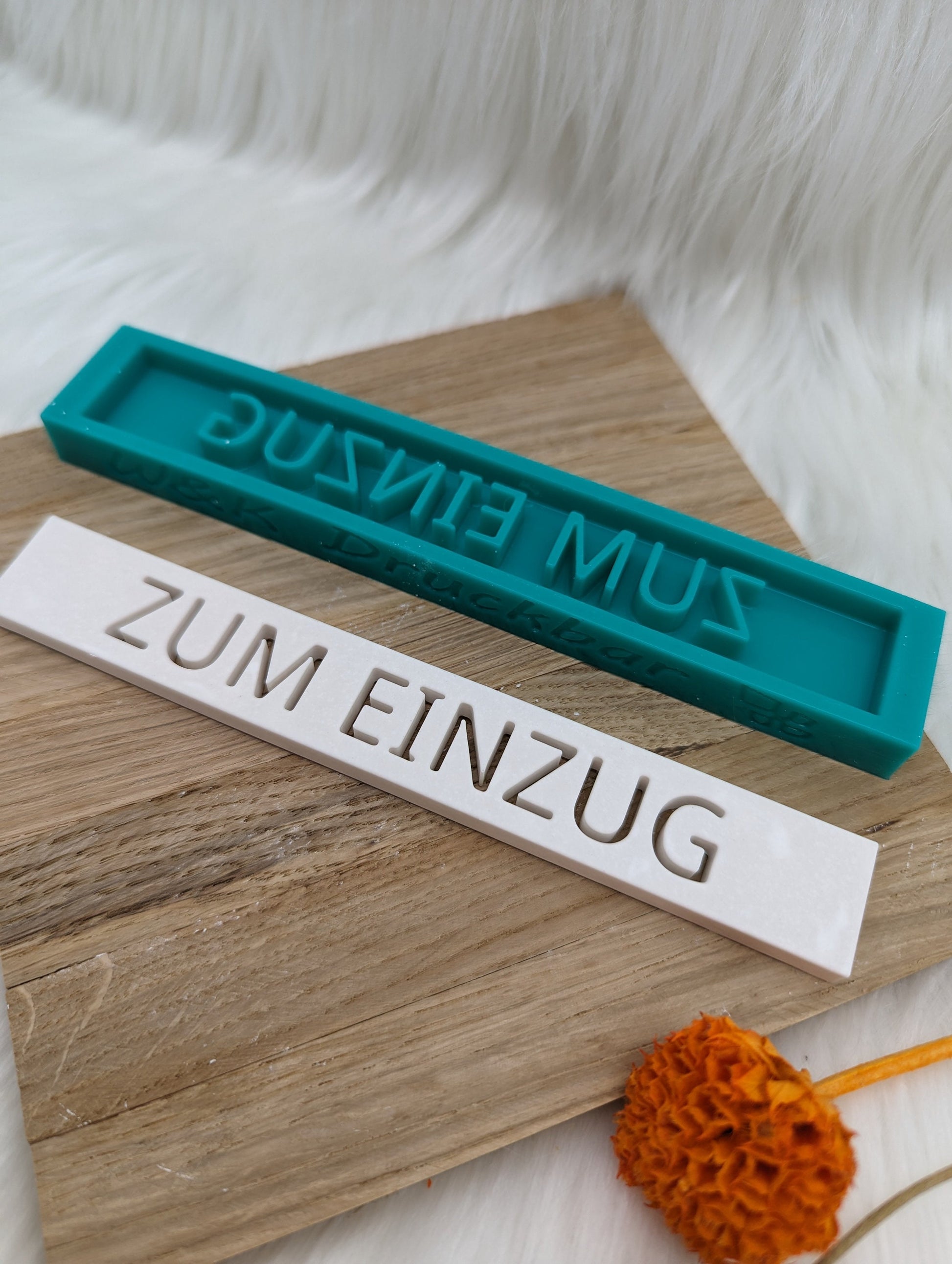 Klötzchen Gießform / ZUM EINZUG / Silikonform für Klötzchen / 160x22x8 mm / Silikon Klötzchen Gießform /Gießform Klötzchen