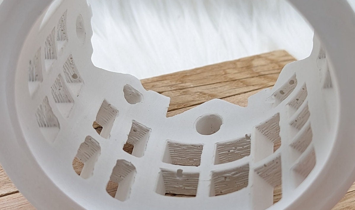Silikonform für MINI Häuserkranz V3/ Lichterstadt / Grachtenhäuser / V3 MINI / Lichthaus / mit Boden / Raysin / Silikonform