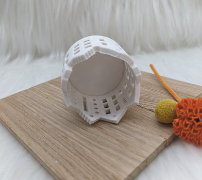 Silikonform für MINI Häuserkranz V3/ Lichterstadt / Grachtenhäuser / V3 MINI / Lichthaus / mit Boden / Raysin / Silikonform