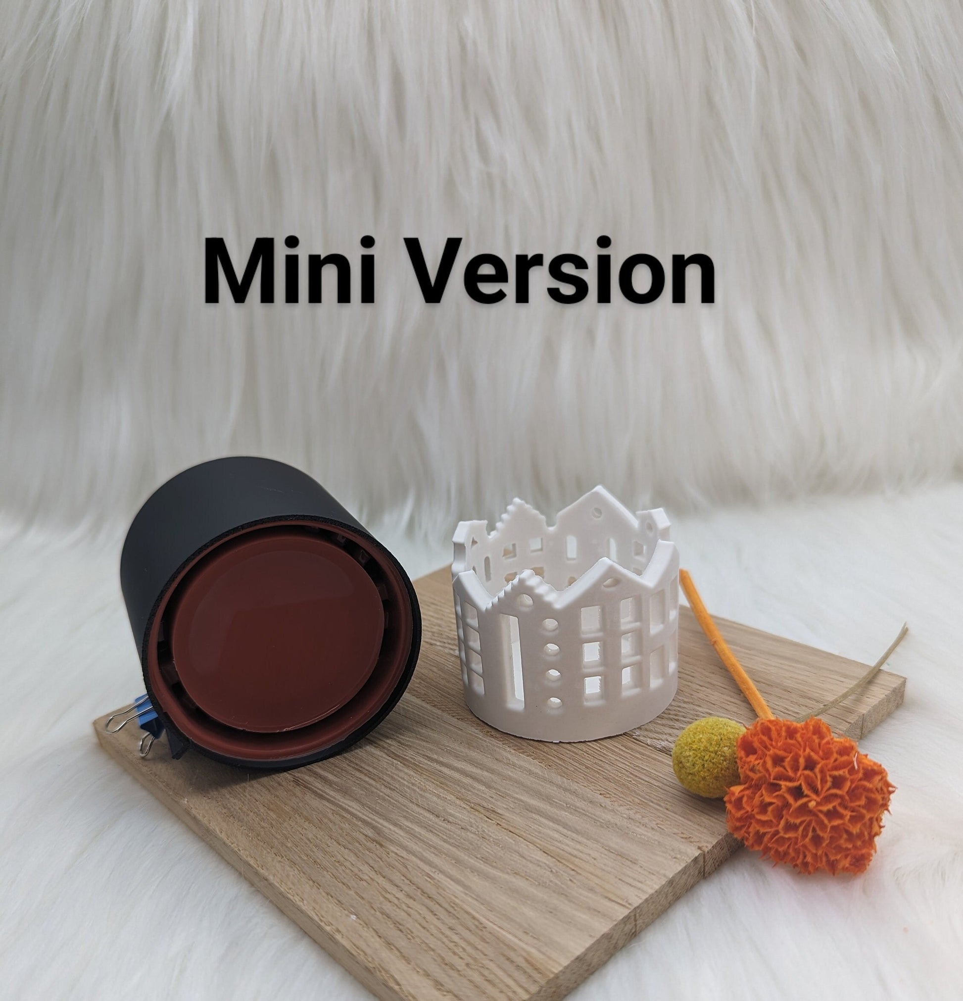 Silikonform für MINI Häuserkranz V3/ Lichterstadt / Grachtenhäuser / V3 MINI / Lichthaus / mit Boden / Raysin / Silikonform