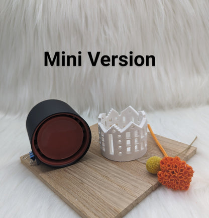 Silikonform für MINI Häuserkranz V3/ Lichterstadt / Grachtenhäuser / V3 MINI / Lichthaus / mit Boden / Raysin / Silikonform