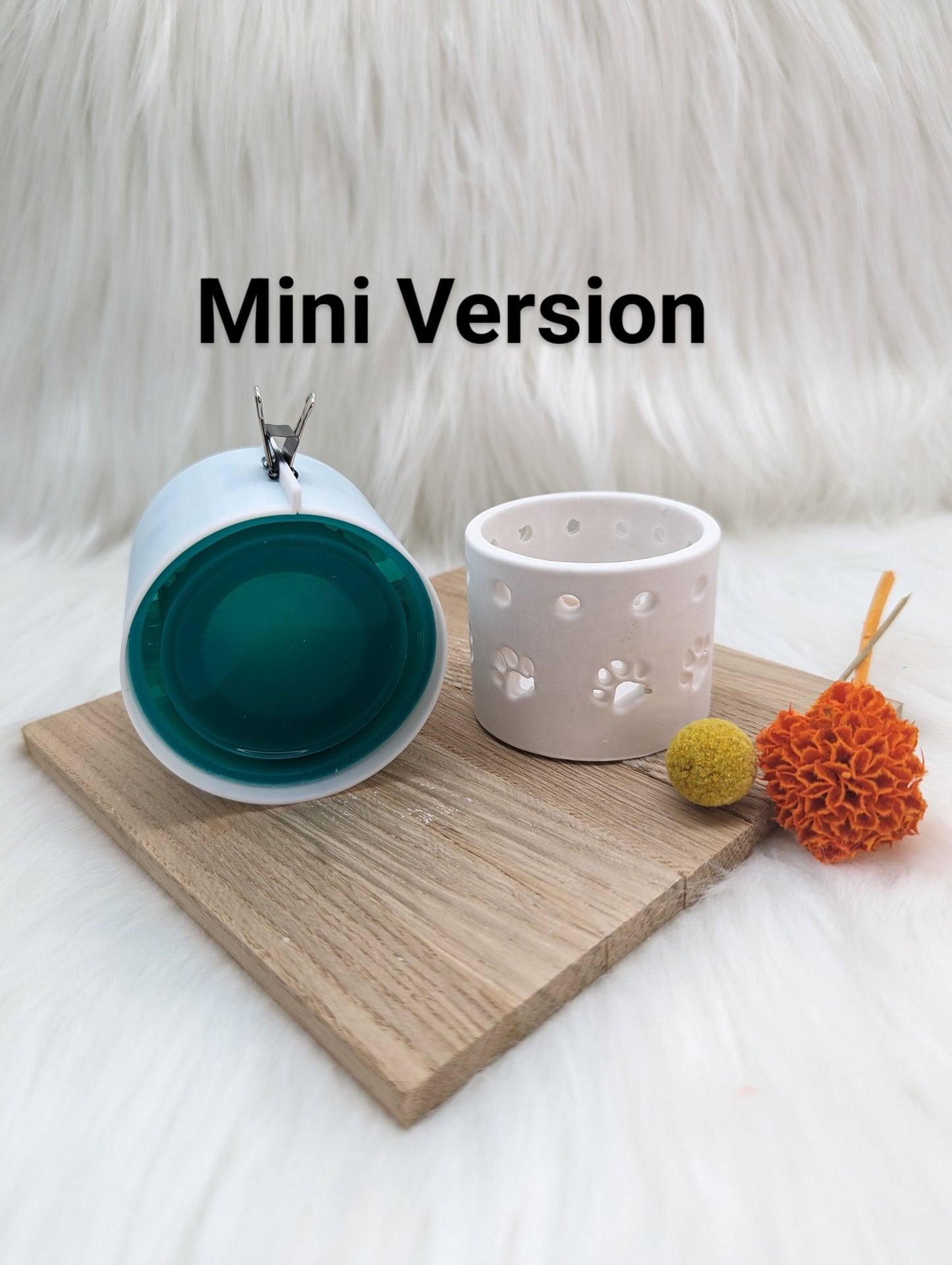 Silikonform für MINI Pfotenkranz V3/ Lichterkranz / Pfoten / V3 MINI / Lichtkranz / mit Boden / Raysin / Silikonform