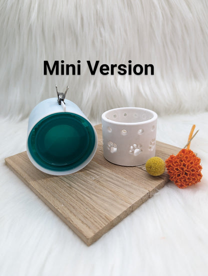 Silikonform für MINI Pfotenkranz V3/ Lichterkranz / Pfoten / V3 MINI / Lichtkranz / mit Boden / Raysin / Silikonform