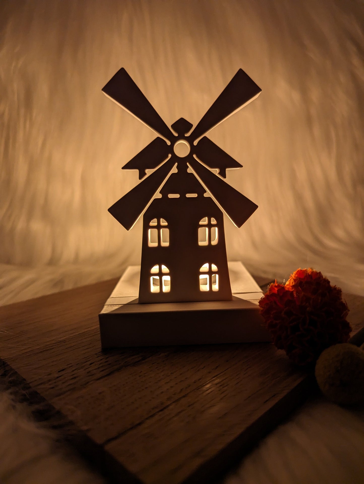 Silikonform Windmühle für Einschieber / Mühle / Teelichthalter / Einschieber / Raysin / Silikonform