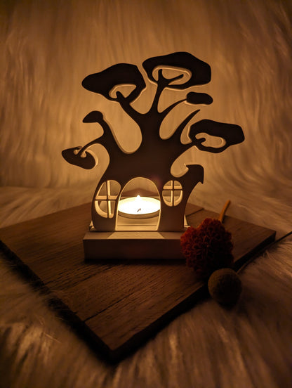 Silikonform Baum Fantasy für Einschieber / Fantasy / Teelichthalter / Einschieber / Raysin / Silikonform