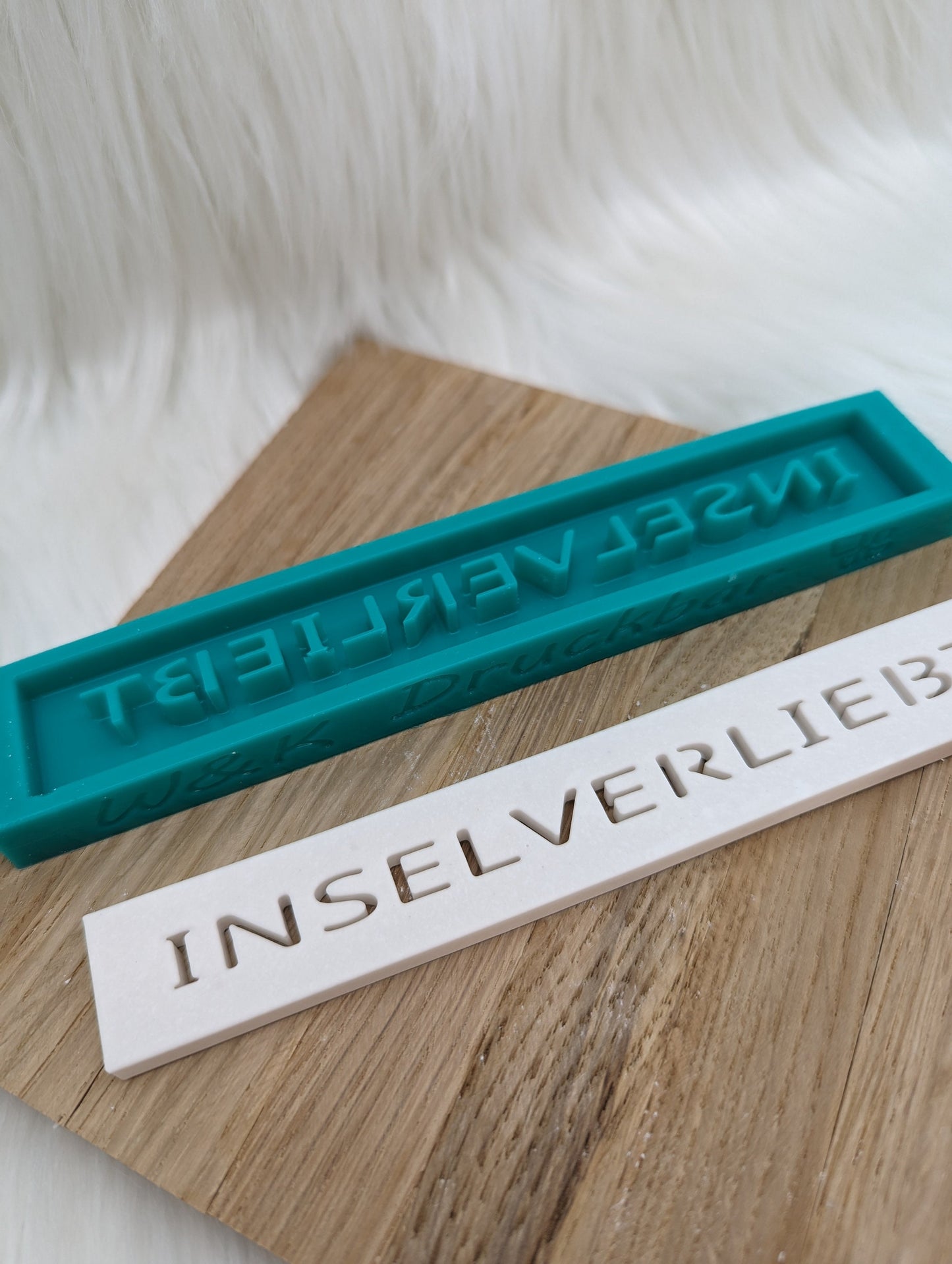 Klötzchen Gießform / INSELVERLIEBT / Silikonform für Klötzchen / 160x22x8 mm / Silikon Klötzchen Gießform /Gießform Klötzchen