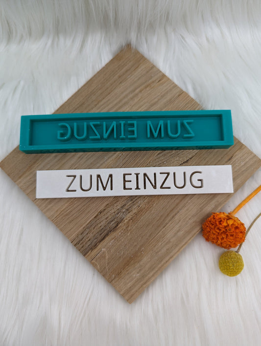 Klötzchen Gießform / ZUM EINZUG / Silikonform für Klötzchen / 160x22x8 mm / Silikon Klötzchen Gießform /Gießform Klötzchen