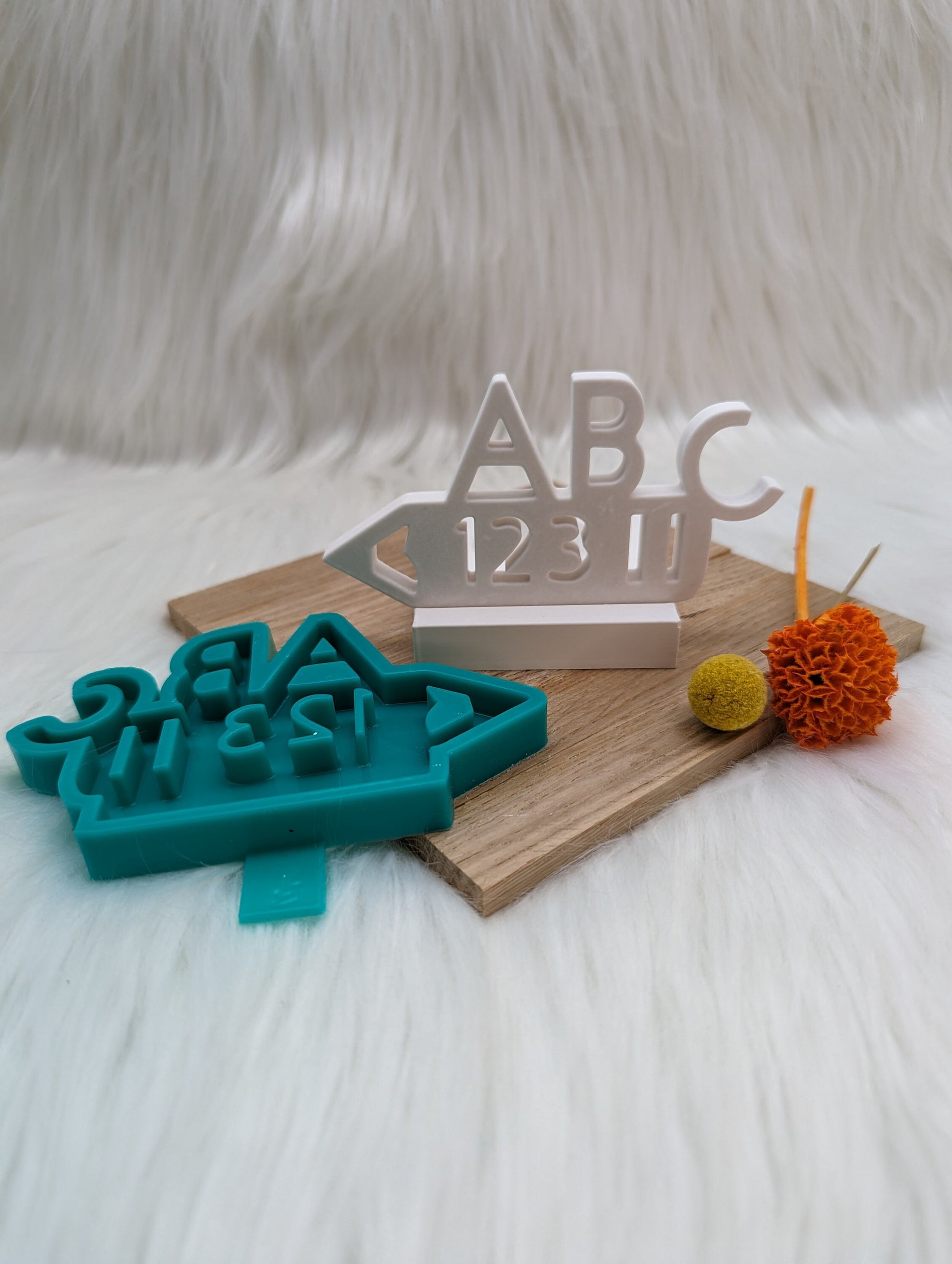 Silikonform Bleistift für Einschieber / Einschulung / Teelichthalter / Einschieber / Raysin / Silikonform