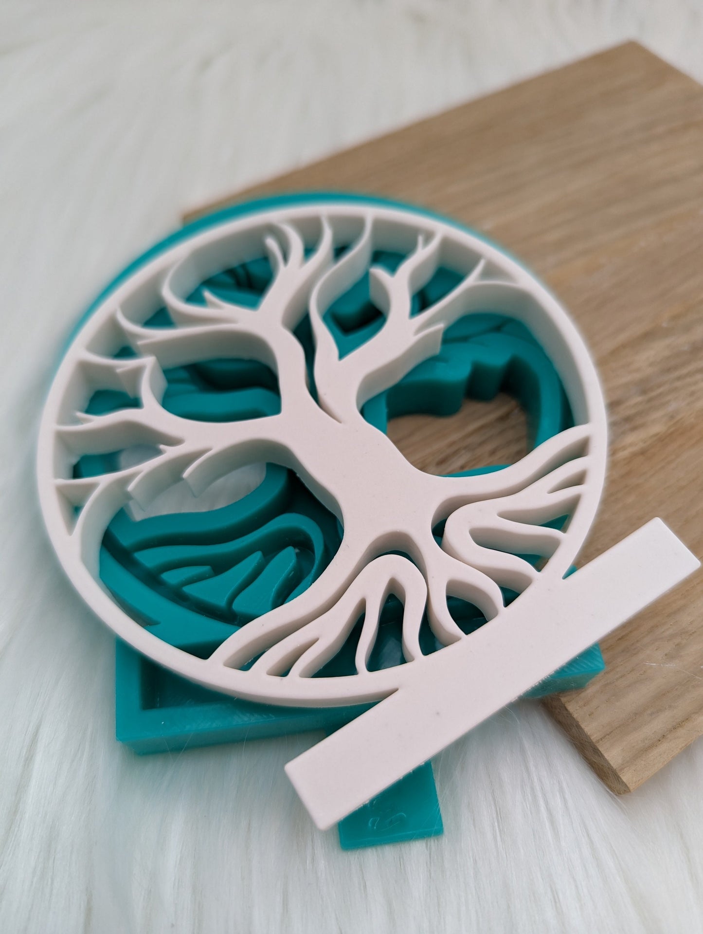 Silikonform Lebensbaum für Einschieber / Baum / Teelichthalter / Einschieber / Raysin / Silikonform