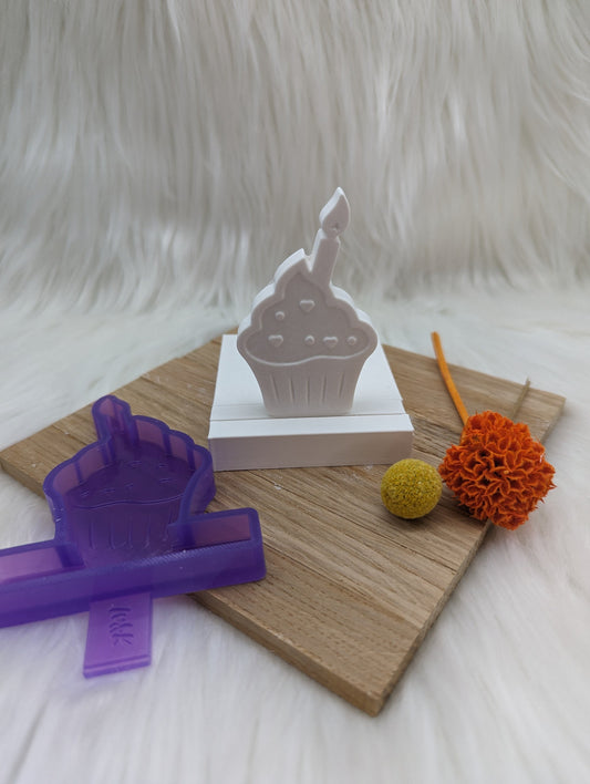 Silikonform Cupcake für Einschieber / Geburtstag / Teelichthalter / Einschieber / Raysin / Silikonform