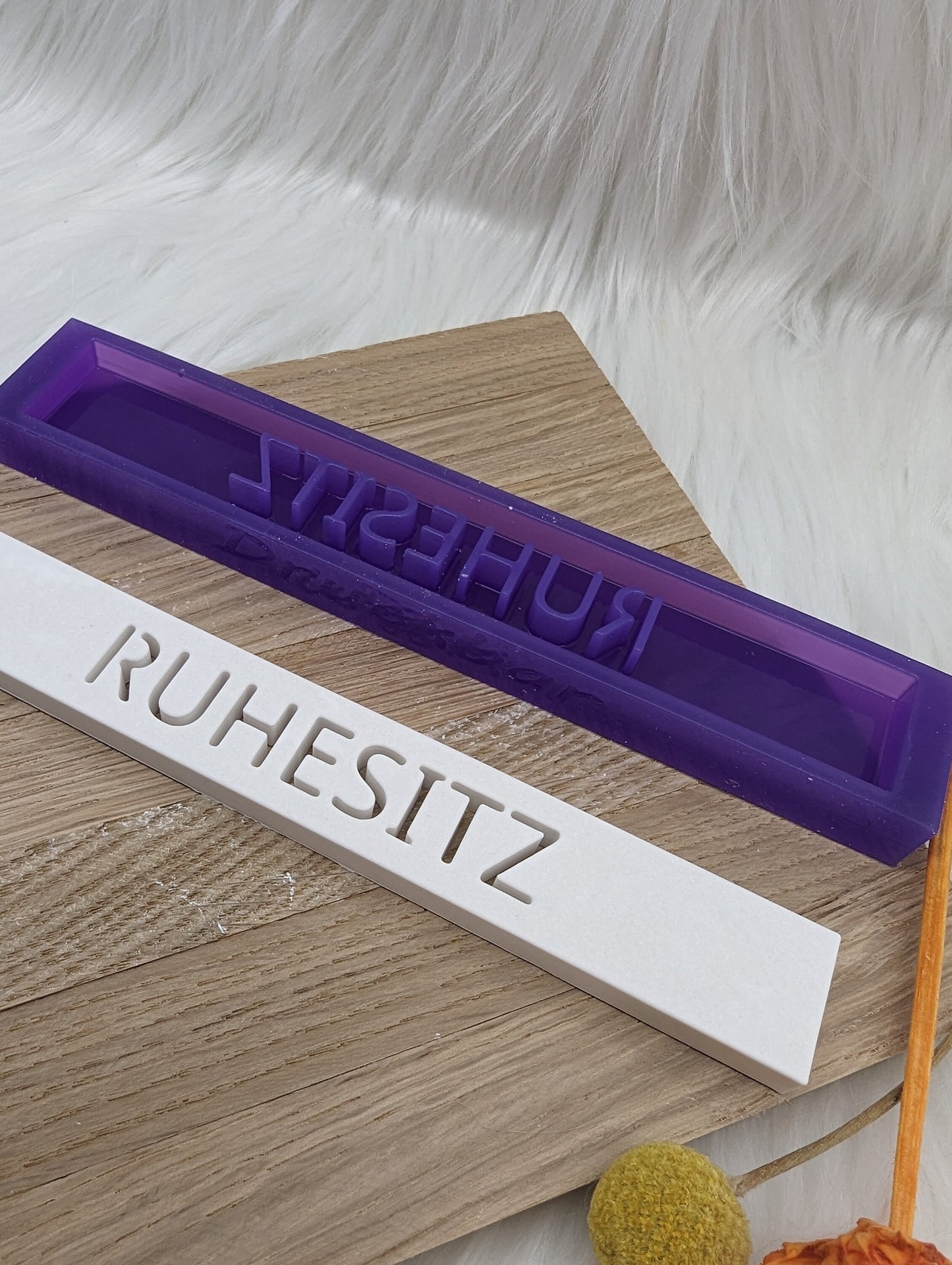 Klötzchen Gießform / RUHESITZ / Silikonform für Klötzchen / 160x22x8 mm / Silikon Klötzchen Gießform / Gießform Klötzchen
