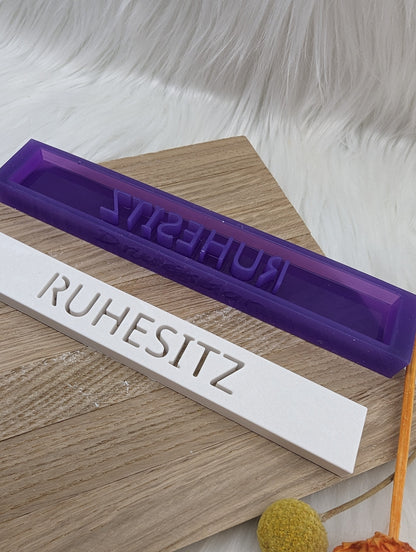 Klötzchen Gießform / RUHESITZ / Silikonform für Klötzchen / 160x22x8 mm / Silikon Klötzchen Gießform / Gießform Klötzchen