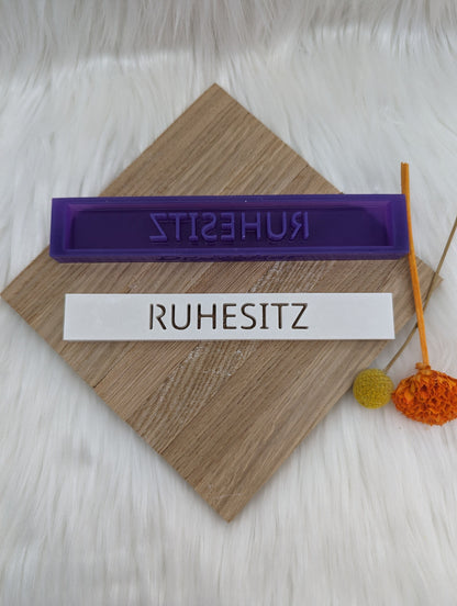 Klötzchen Gießform / RUHESITZ / Silikonform für Klötzchen / 160x22x8 mm / Silikon Klötzchen Gießform / Gießform Klötzchen