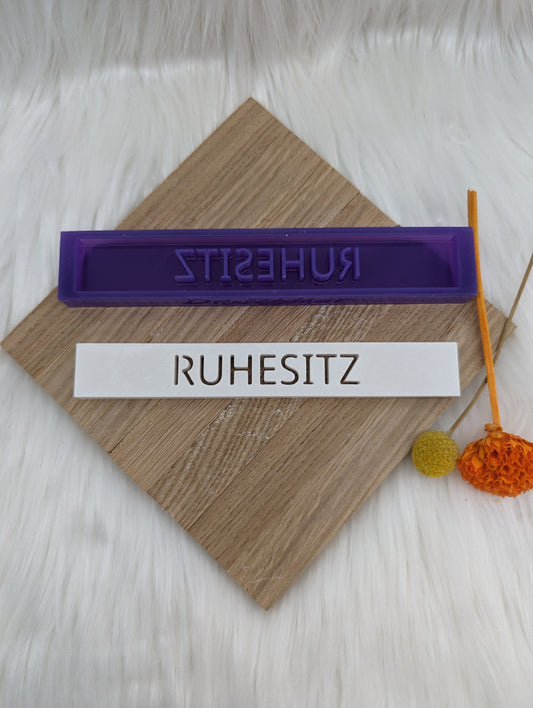 Klötzchen Gießform / RUHESITZ / Silikonform für Klötzchen / 160x22x8 mm / Silikon Klötzchen Gießform / Gießform Klötzchen