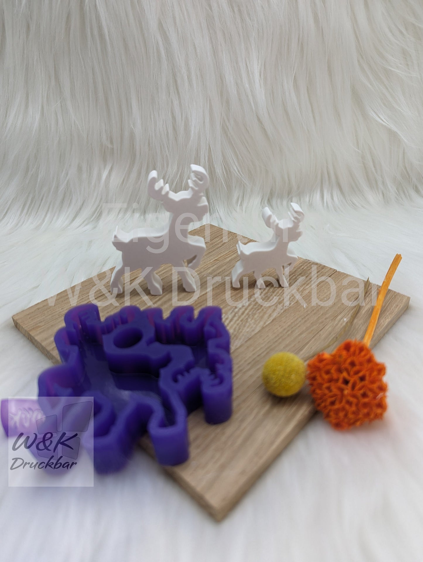 Silikonform Elch V1 / Elche / 2er Set / Stehender Elch / Raysin / Silikonform