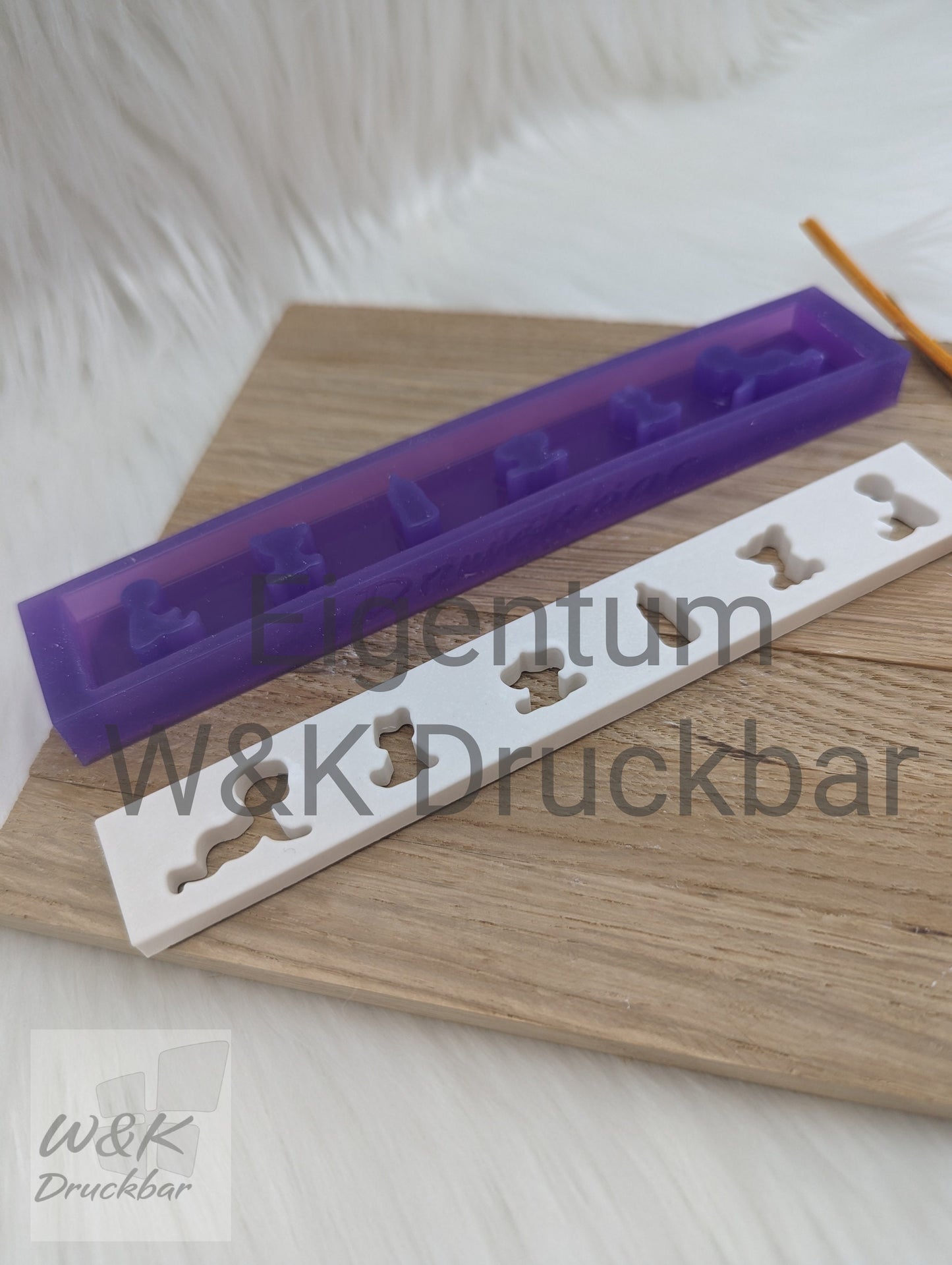 Klötzchen Gießform / Babys / Silikonform für Klötzchen / 160x22x8 mm /Silikon Klötzchen Gießform/Gießform Klötzchen