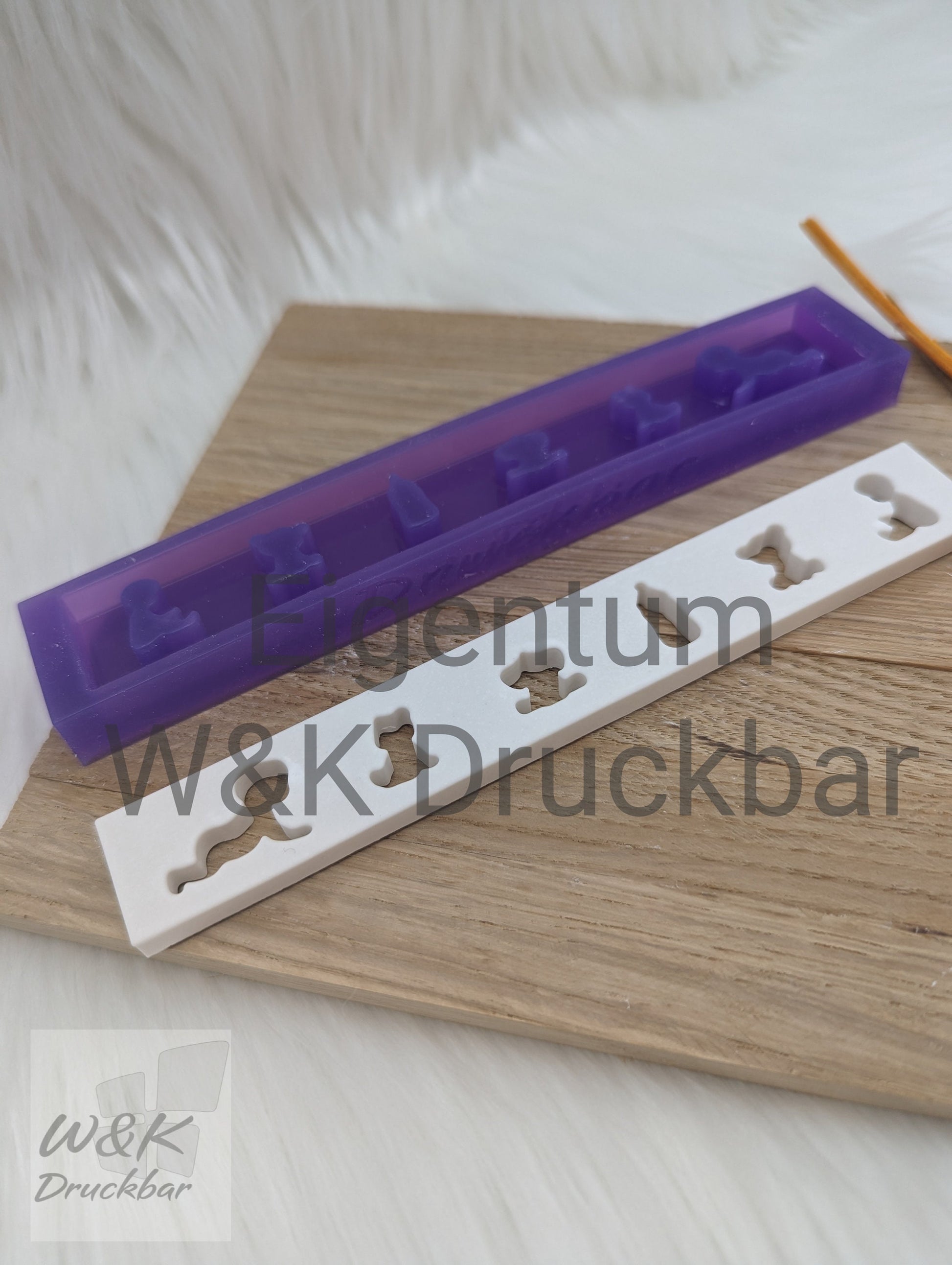 Klötzchen Gießform / Babys / Silikonform für Klötzchen / 160x22x8 mm /Silikon Klötzchen Gießform/Gießform Klötzchen