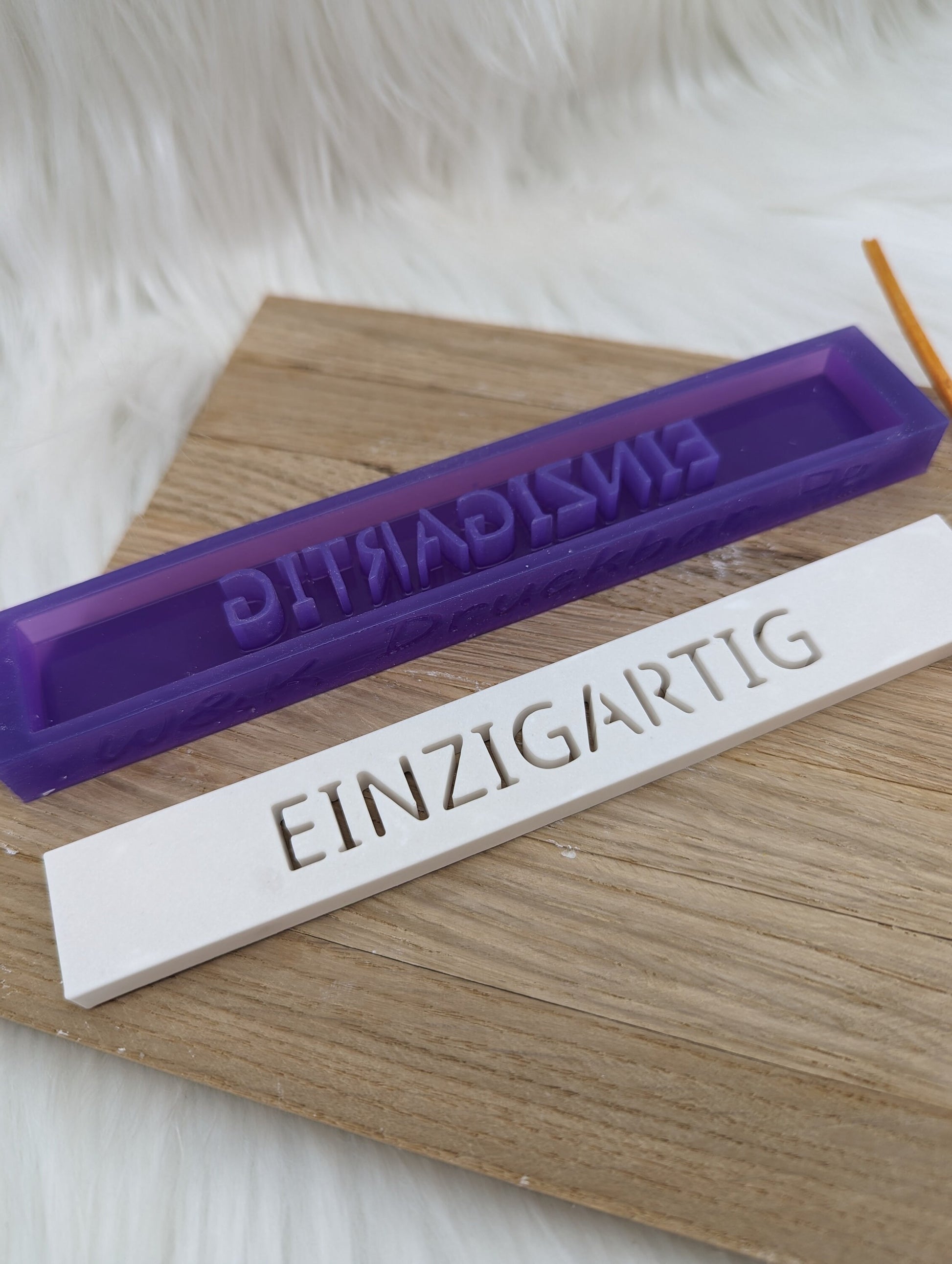 Klötzchen Gießform / EINZIGARTIG / Silikonform für Klötzchen / 160x22x8 mm / Silikon Klötzchen Gießform /Gießform Klötzchen