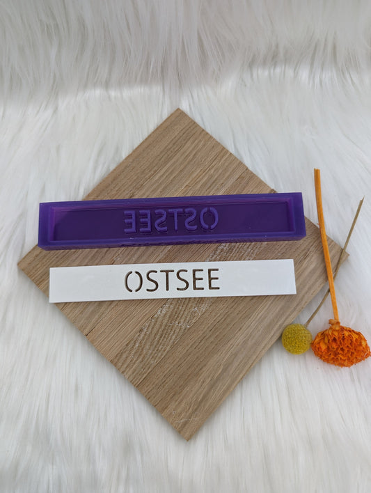 Klötzchen Gießform / OSTSEE / Silikonform für Klötzchen / 160x22x8 mm / Silikon Klötzchen Gießform /Gießform Klötzchen