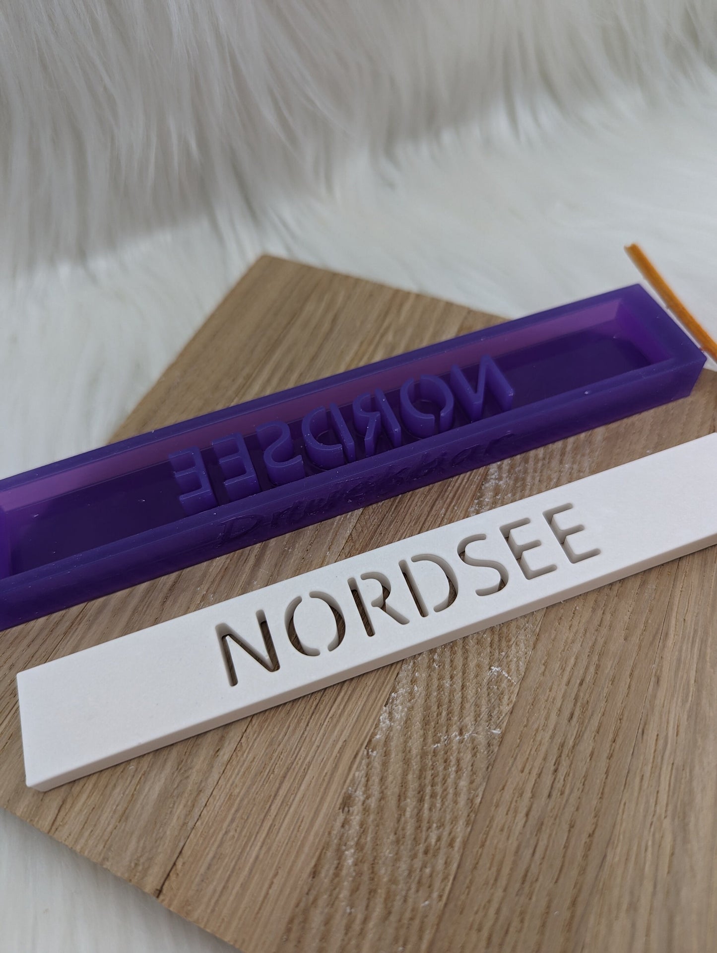 Klötzchen Gießform / NORDSEE / Silikonform für Klötzchen / 160x22x8 mm / Silikon Klötzchen Gießform /Gießform Klötzchen