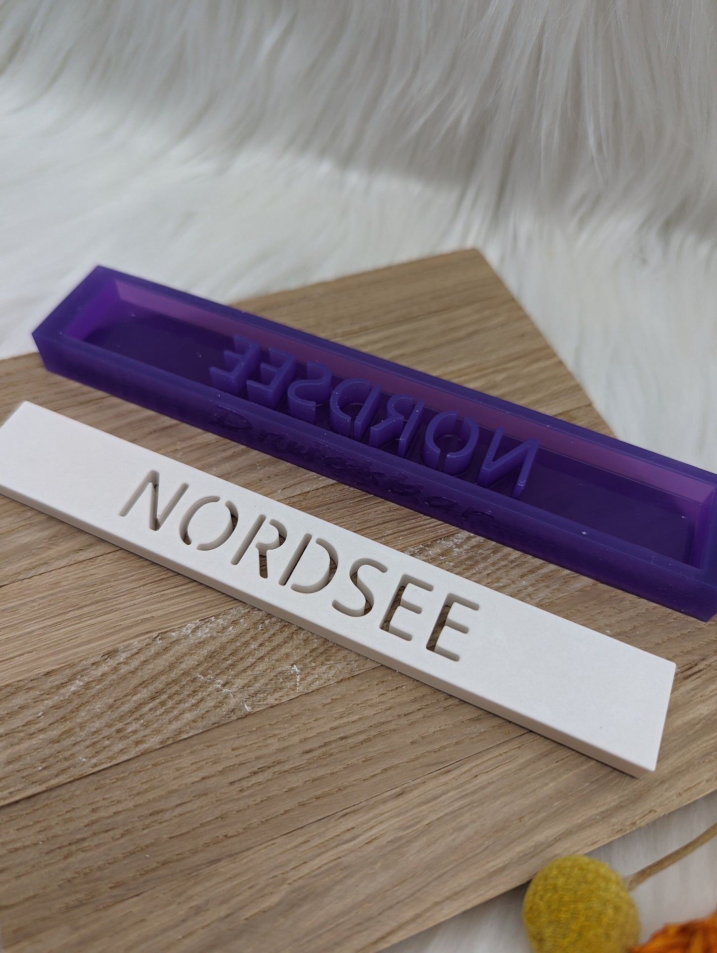 Klötzchen Gießform / NORDSEE / Silikonform für Klötzchen / 160x22x8 mm / Silikon Klötzchen Gießform /Gießform Klötzchen