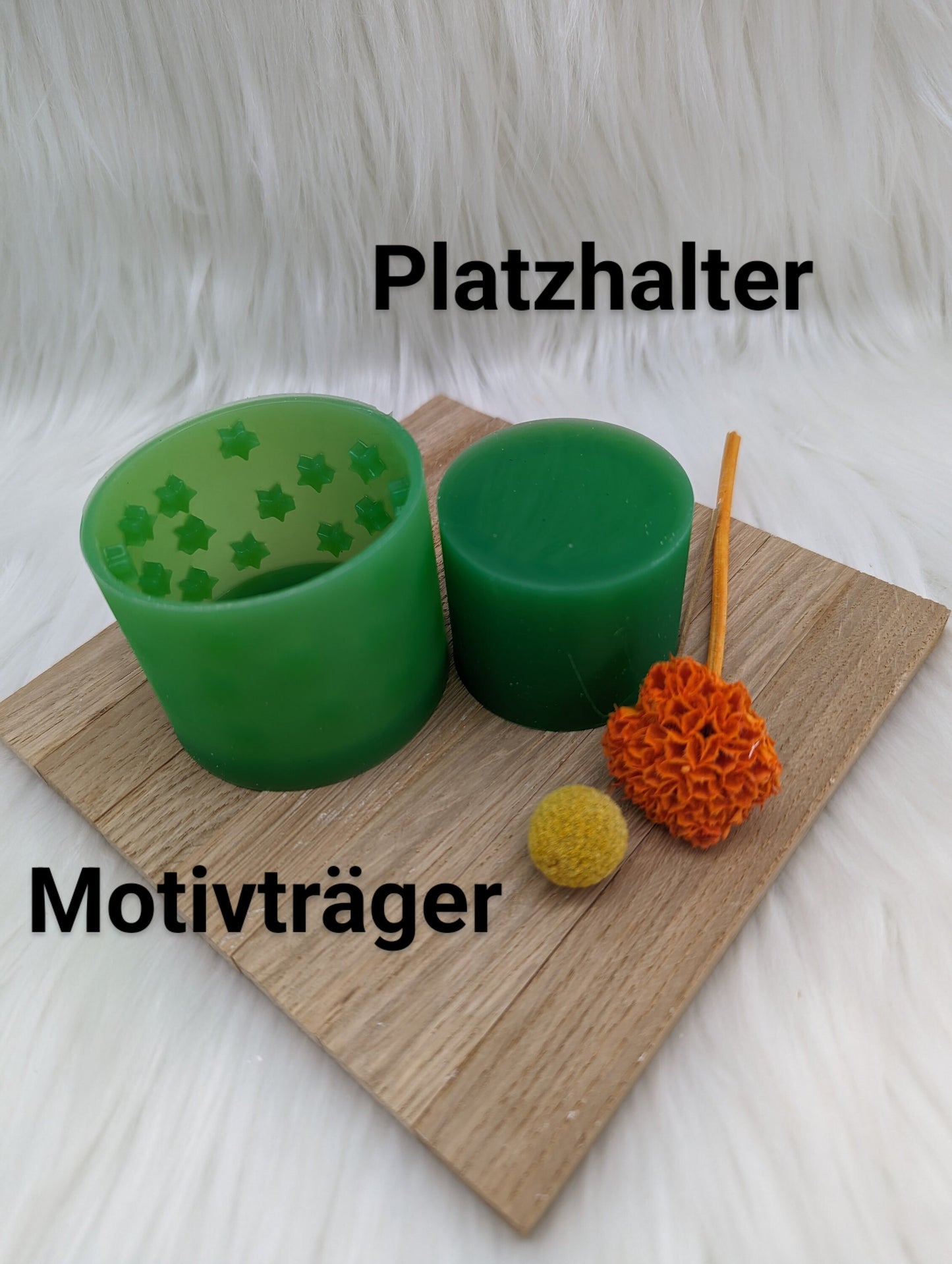 Silikonform für MINI Lichtkranz V3/ Sterne / Stern / V3 MINI / Lichthaus / mit Boden / Raysin / Silikonform
