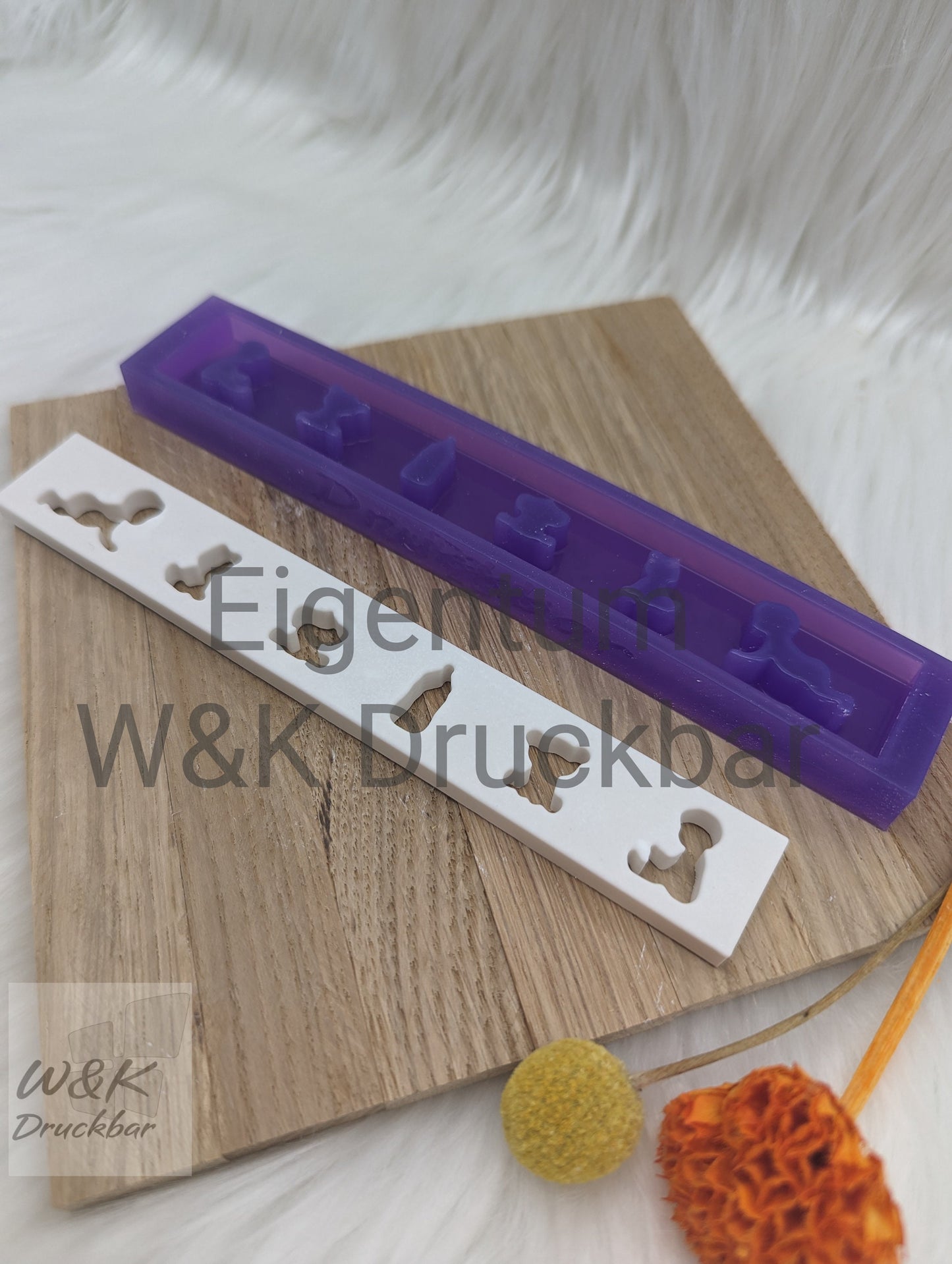 Klötzchen Gießform / Babys / Silikonform für Klötzchen / 160x22x8 mm /Silikon Klötzchen Gießform/Gießform Klötzchen