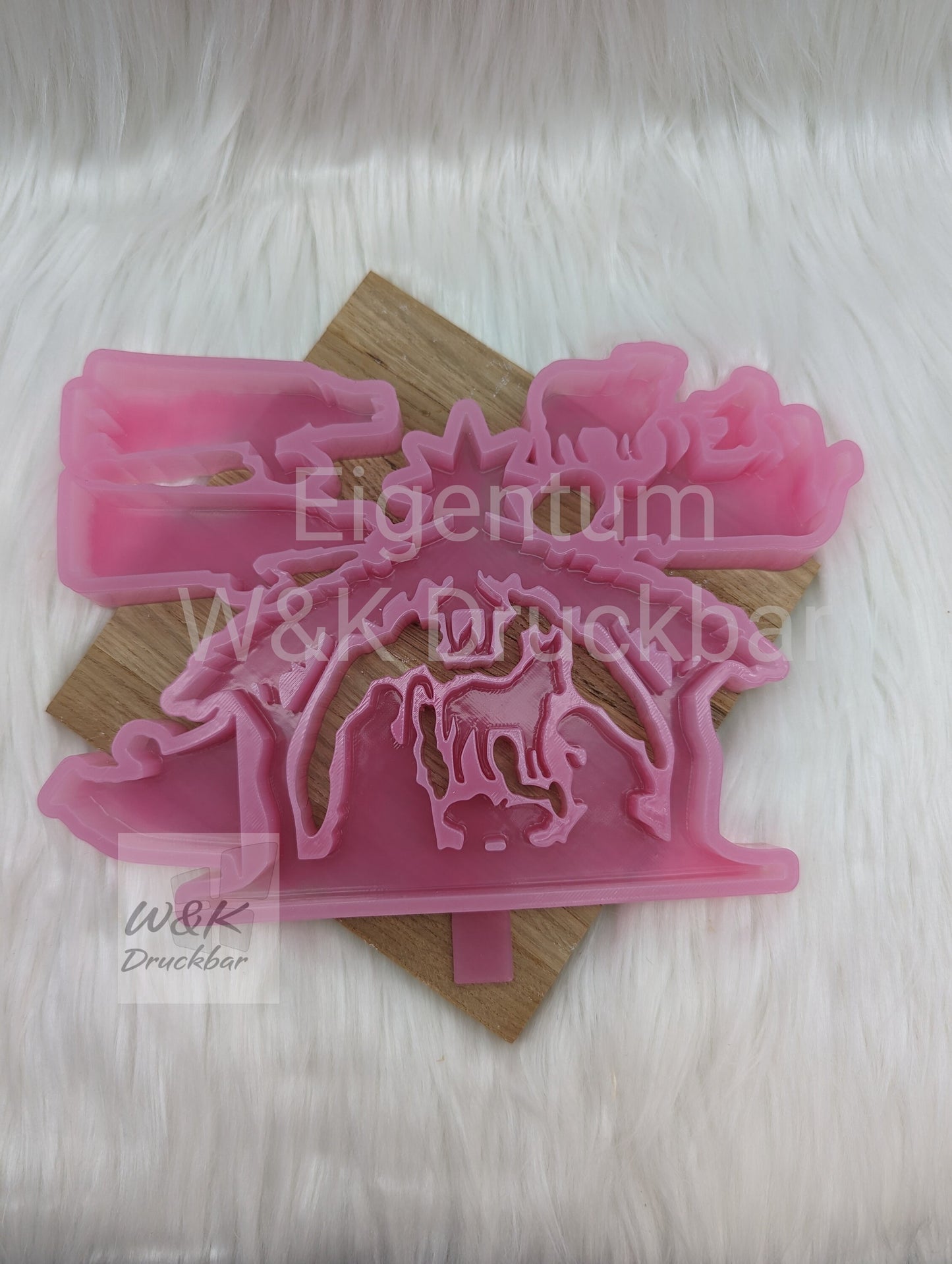 Silikonform Weihnachtskrippe 8 tlg. V1 / Teelichthalter / Krippenspiel / Krippe / Weihnachtsdeko / Raysin / Silikonform
