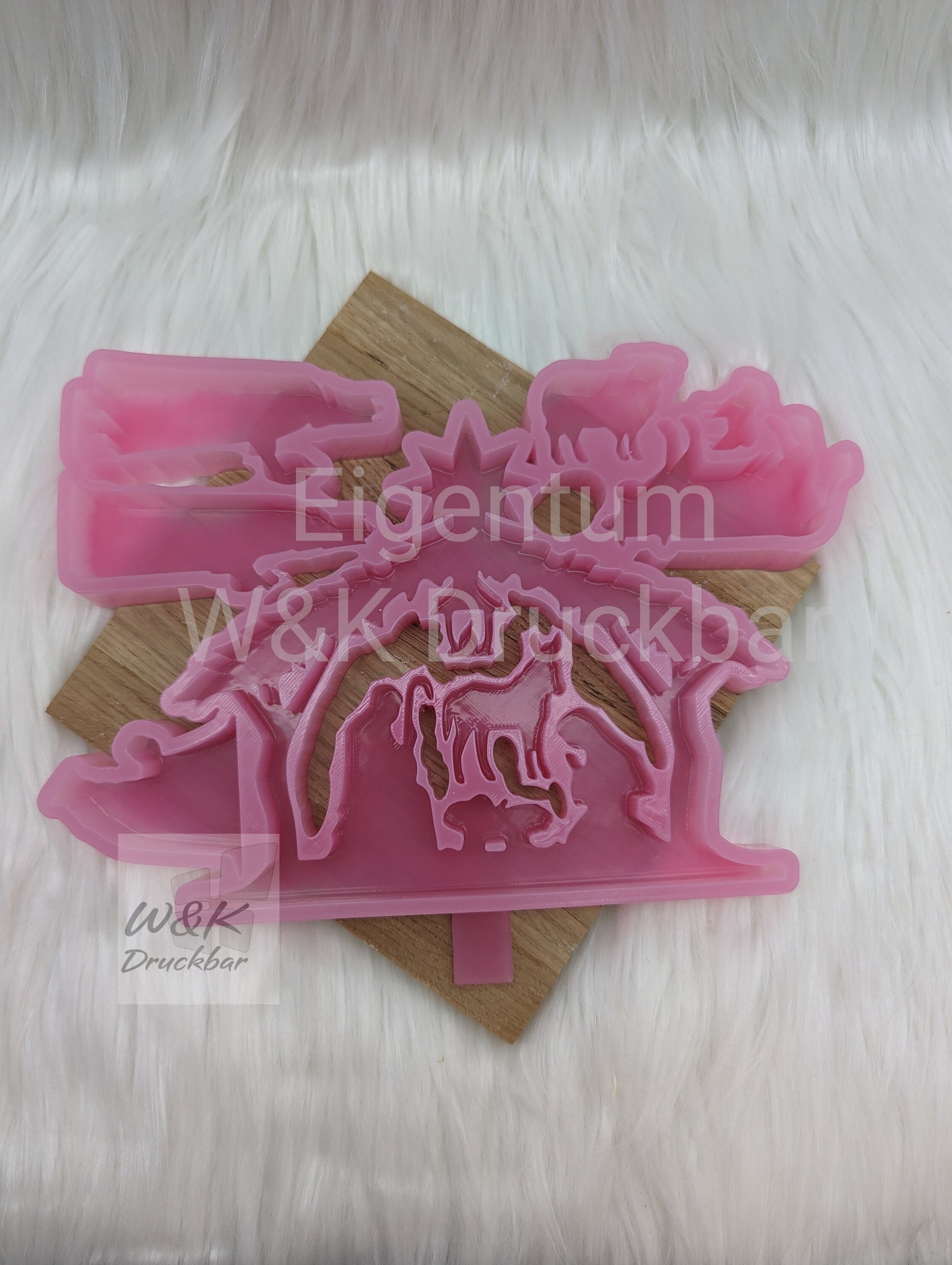 Silikonform Weihnachtskrippe 8 tlg. V1 / Teelichthalter / Krippenspiel / Krippe / Weihnachtsdeko / Raysin / Silikonform