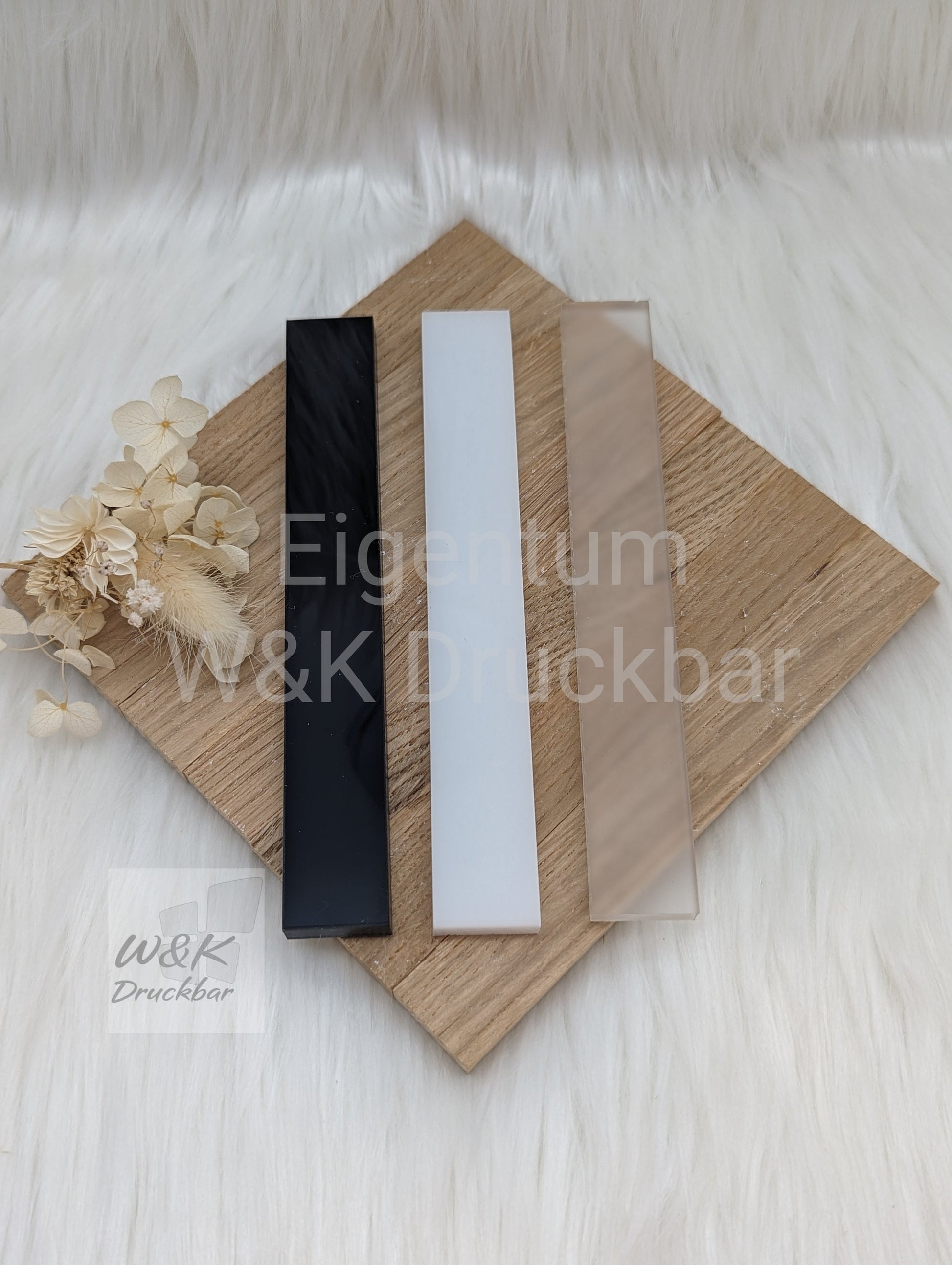 Acrylklötzchen 160x22*x8mm / Stärke 8mm