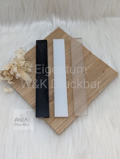 Acrylklötzchen 160x22*x8mm / Stärke 8mm