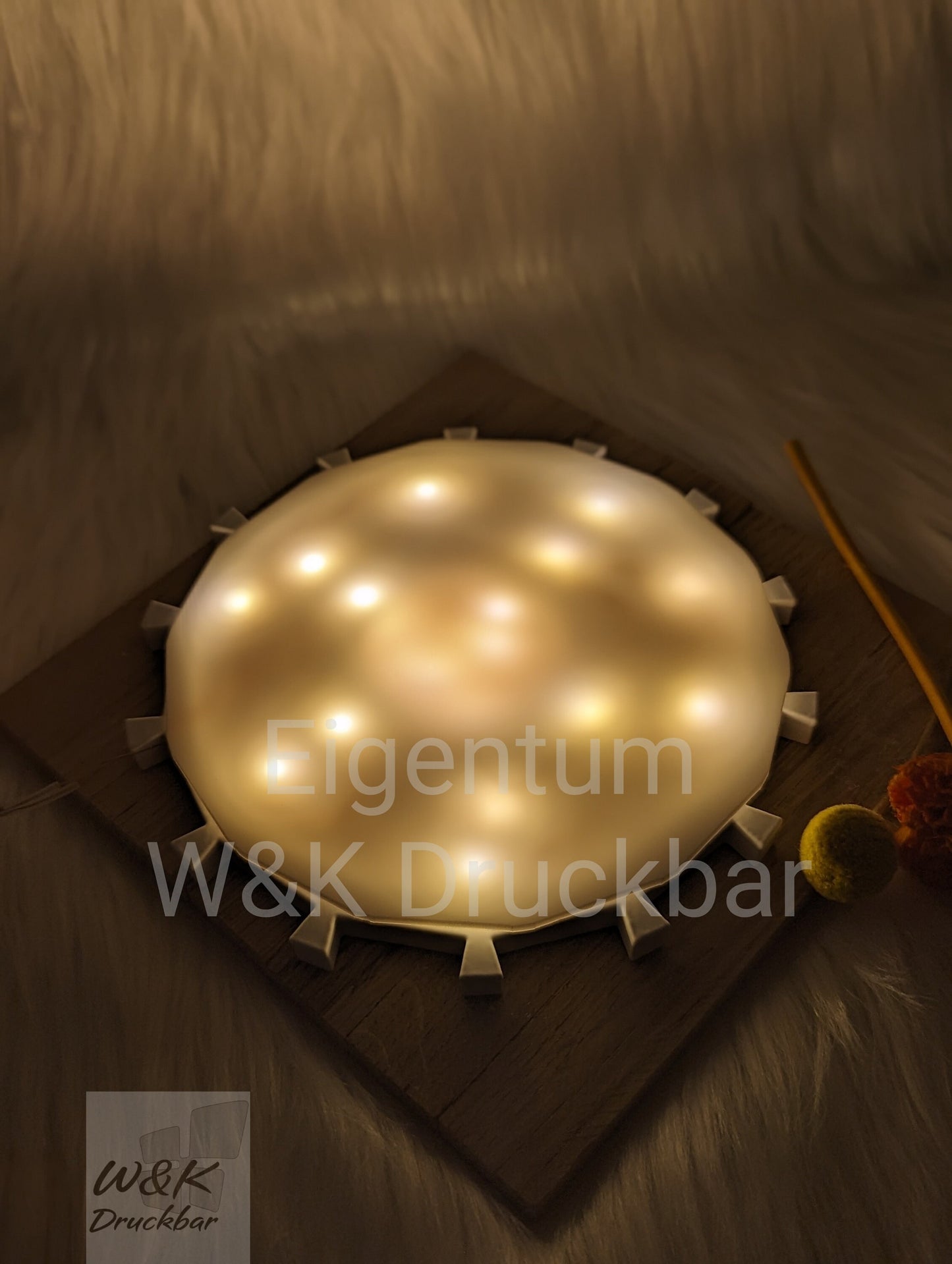 Acrylplatte passend für Unterteil Klötzchenlampe / Stärke 3mm / Hintergrundbeleuchtung