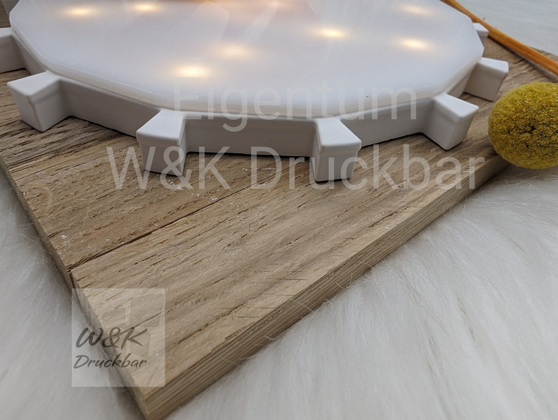 Acrylplatte passend für Unterteil Klötzchenlampe / Stärke 3mm / Hintergrundbeleuchtung