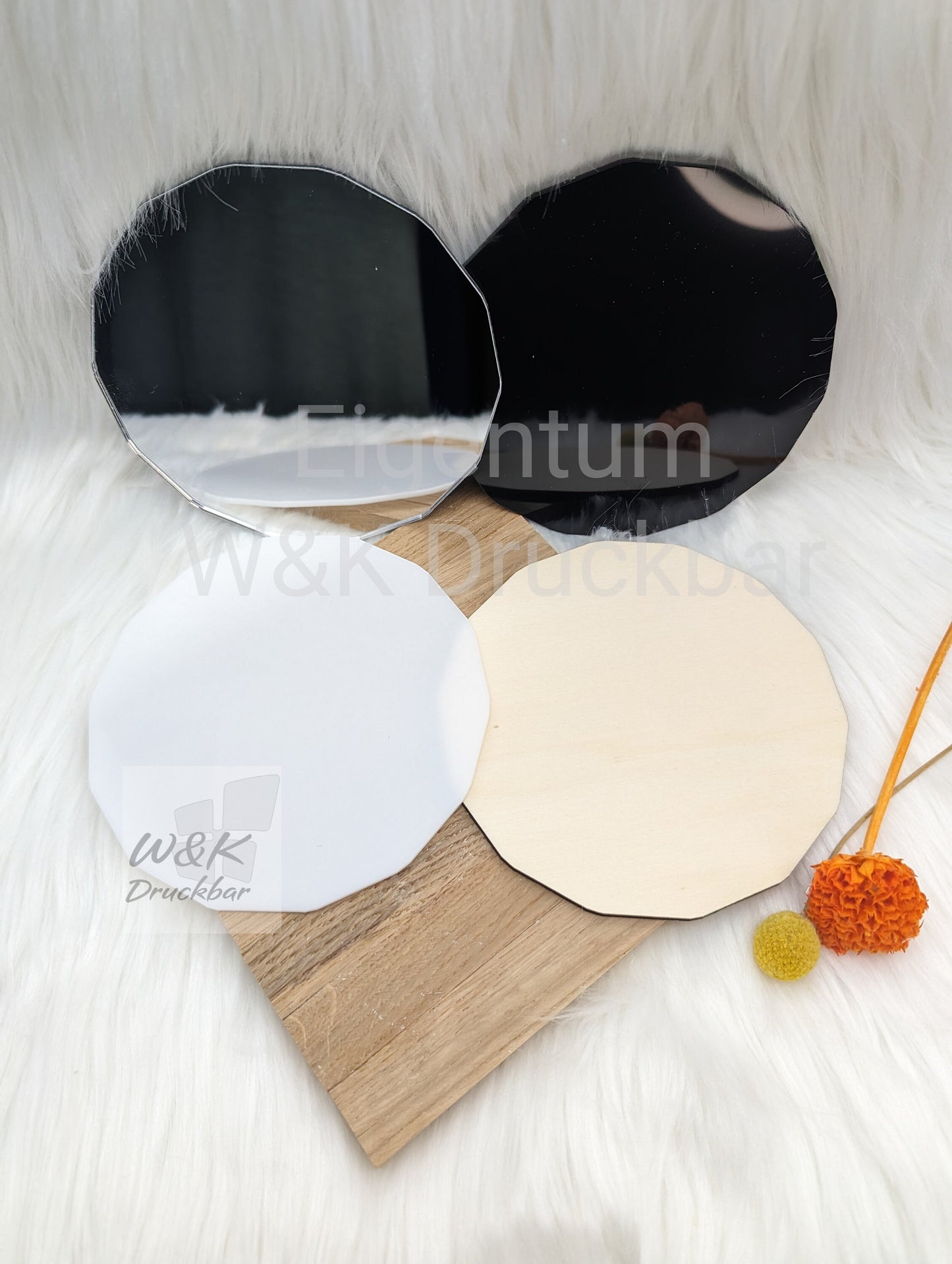 Acrylplatte passend für Unterteil Klötzchenlampe / Stärke 3mm / Hintergrundbeleuchtung