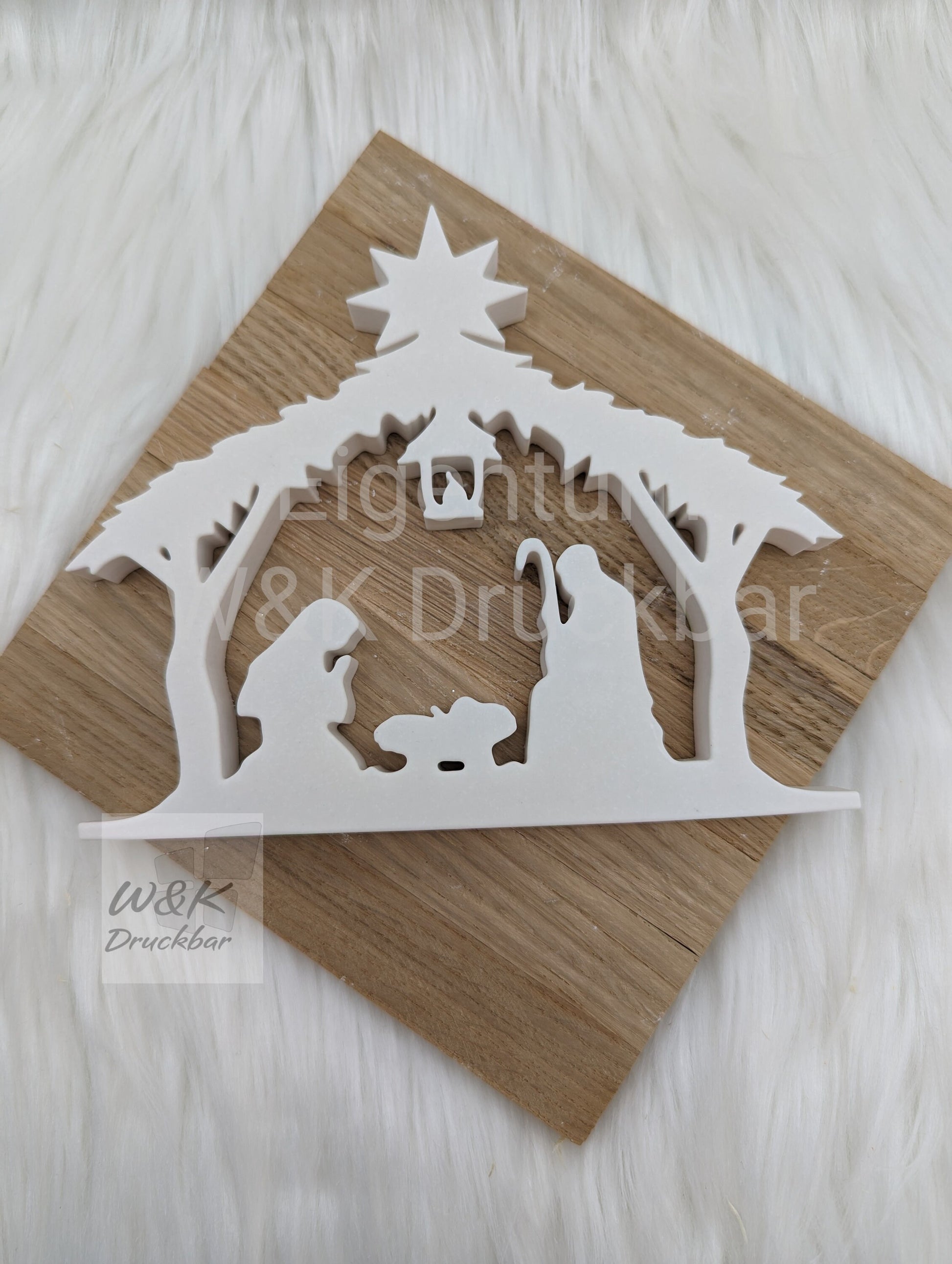 Silikonform Weihnachtskrippe 8 tlg. V1 / Teelichthalter / Krippenspiel / Krippe / Weihnachtsdeko / Raysin / Silikonform