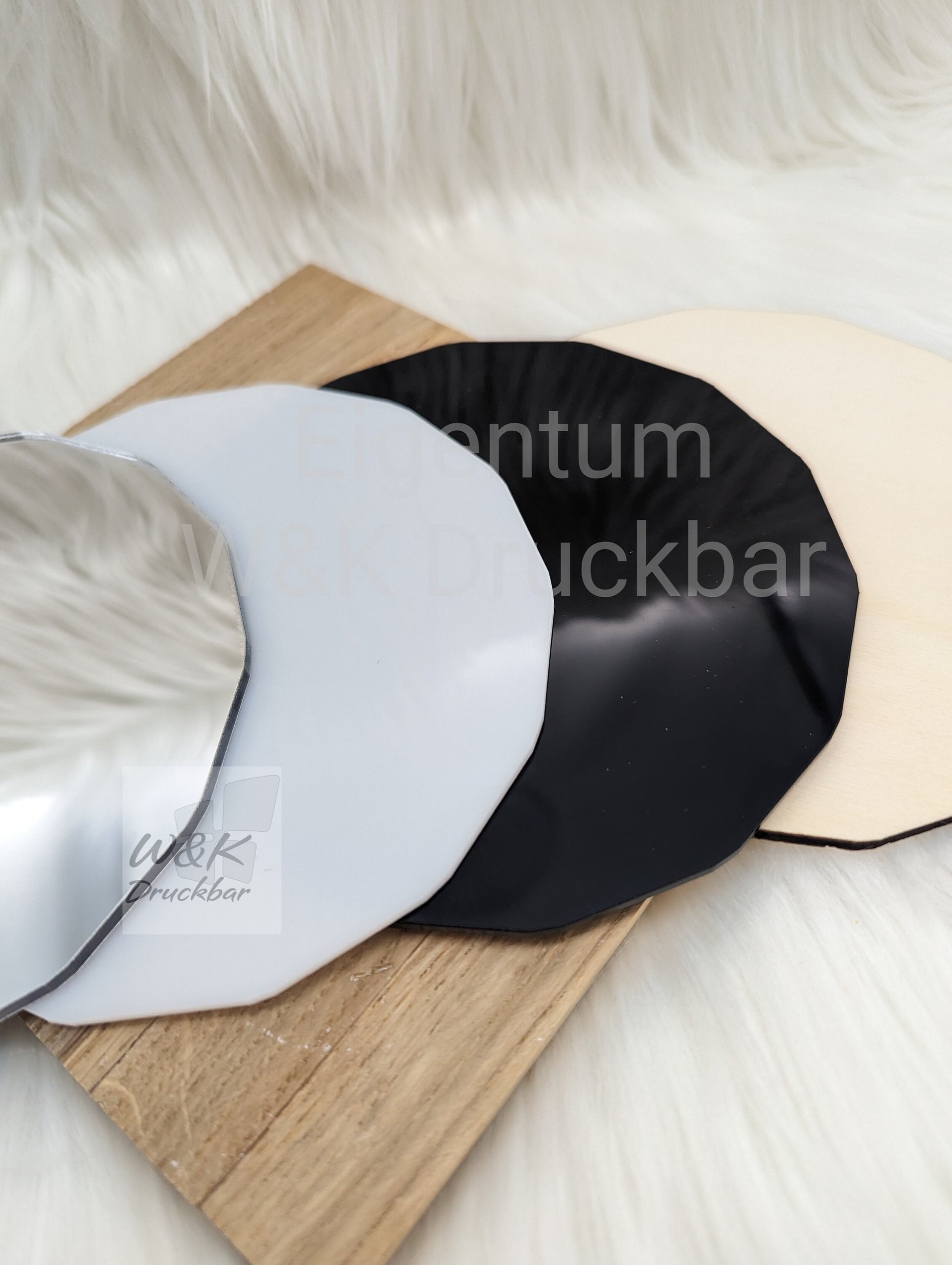 Acrylplatte passend für Unterteil Klötzchenlampe / Stärke 3mm / Hintergrundbeleuchtung