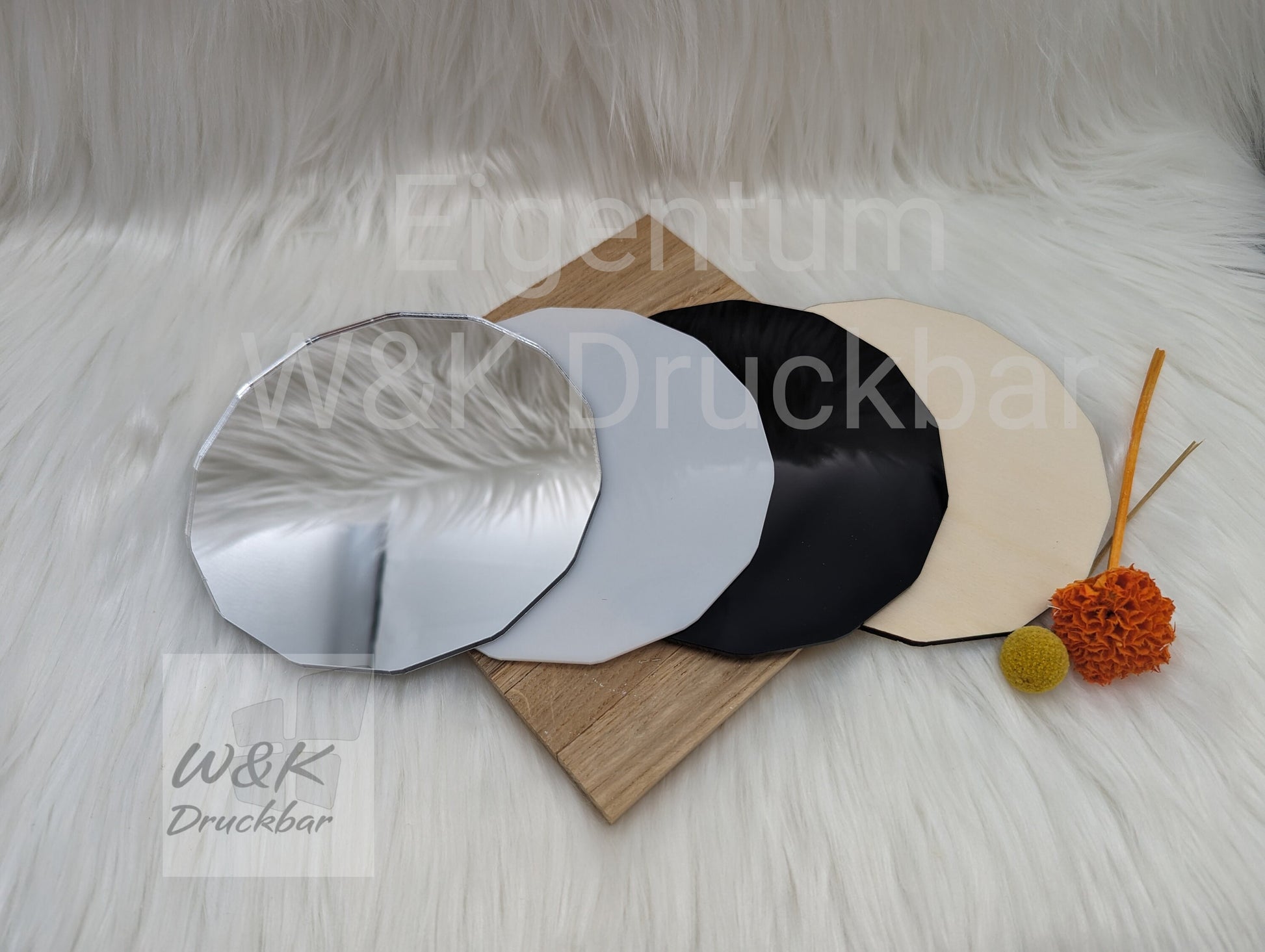 Acrylplatte passend für Unterteil Klötzchenlampe / Stärke 3mm / Hintergrundbeleuchtung