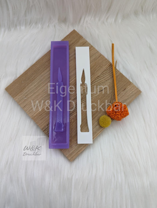 Klötzchen Gießform / Kerze V1 Hochkant / Silikonform für Klötzchen / 160x22x8 mm / Silikon Klötzchen Gießform /Gießform Klötzchen