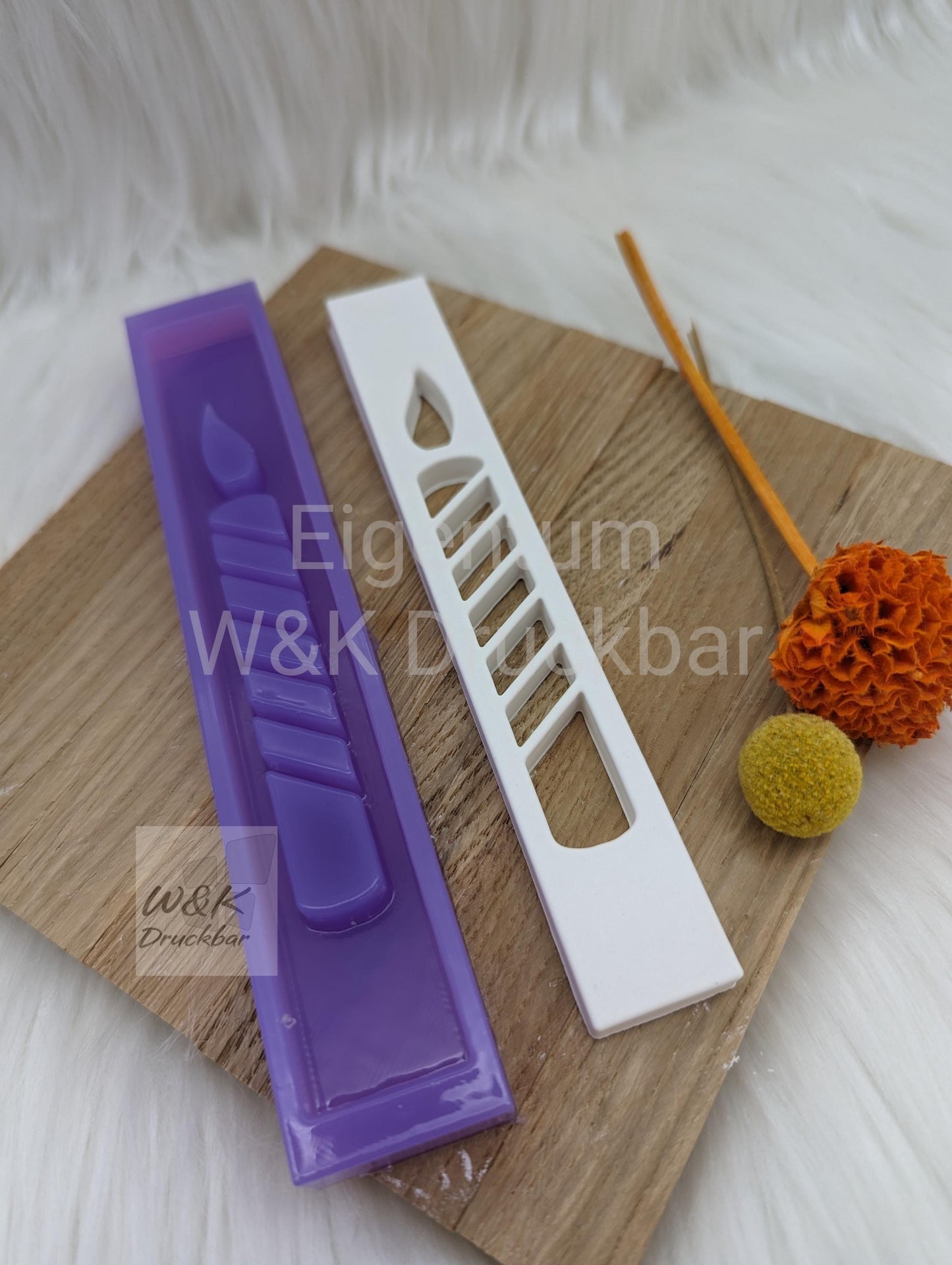 Klötzchen Gießform / Kerze V2 Hochkant / Silikonform für Klötzchen / 160x22x8 mm / Silikon Klötzchen Gießform /Gießform Klötzchen