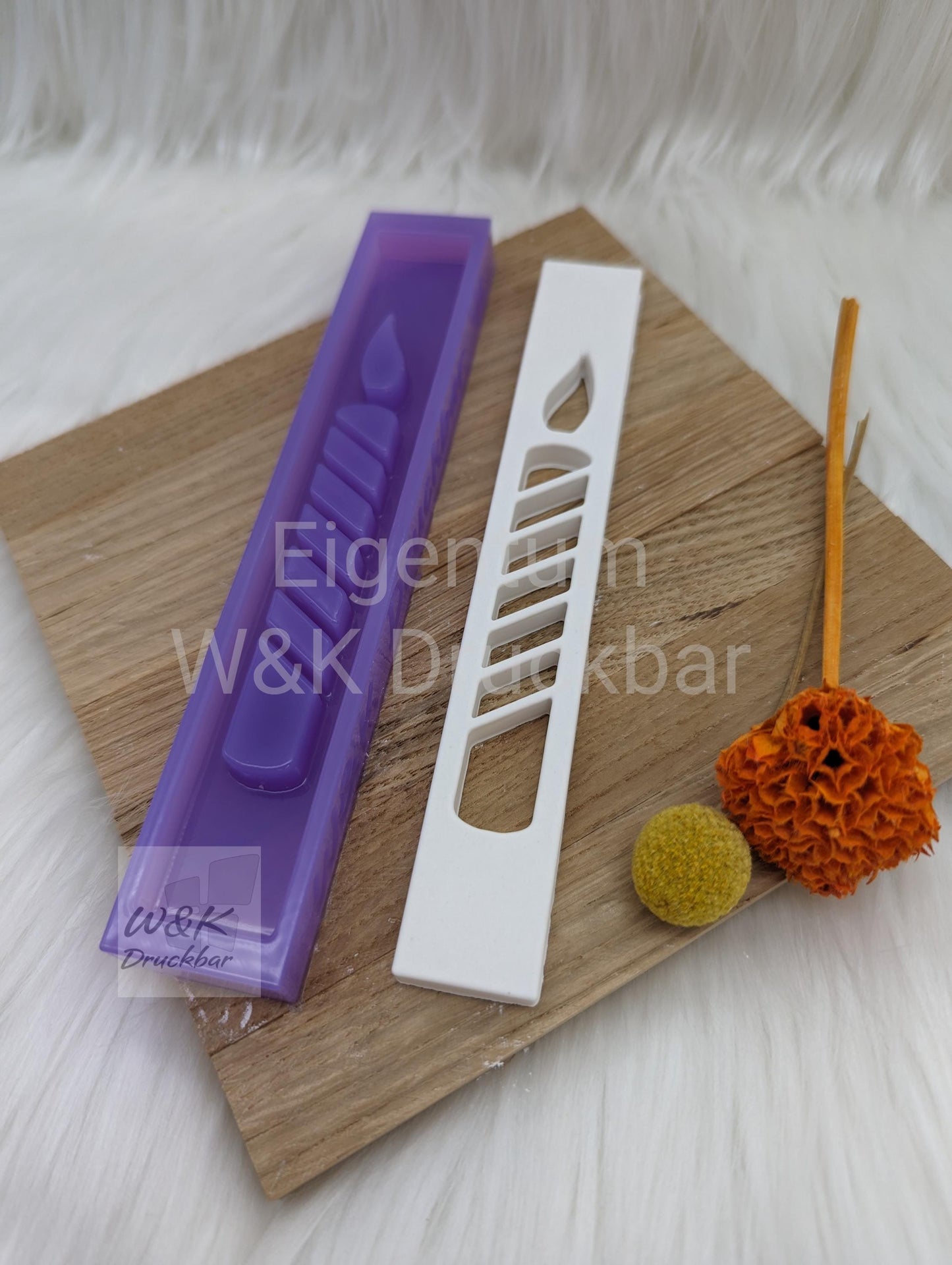 Klötzchen Gießform / Kerze V2 Hochkant / Silikonform für Klötzchen / 160x22x8 mm / Silikon Klötzchen Gießform /Gießform Klötzchen