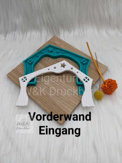 Silikonform Krippenhaus V3 / Krippenspiel / Krippe / Weihnachtsdeko / Raysin / Silikonform