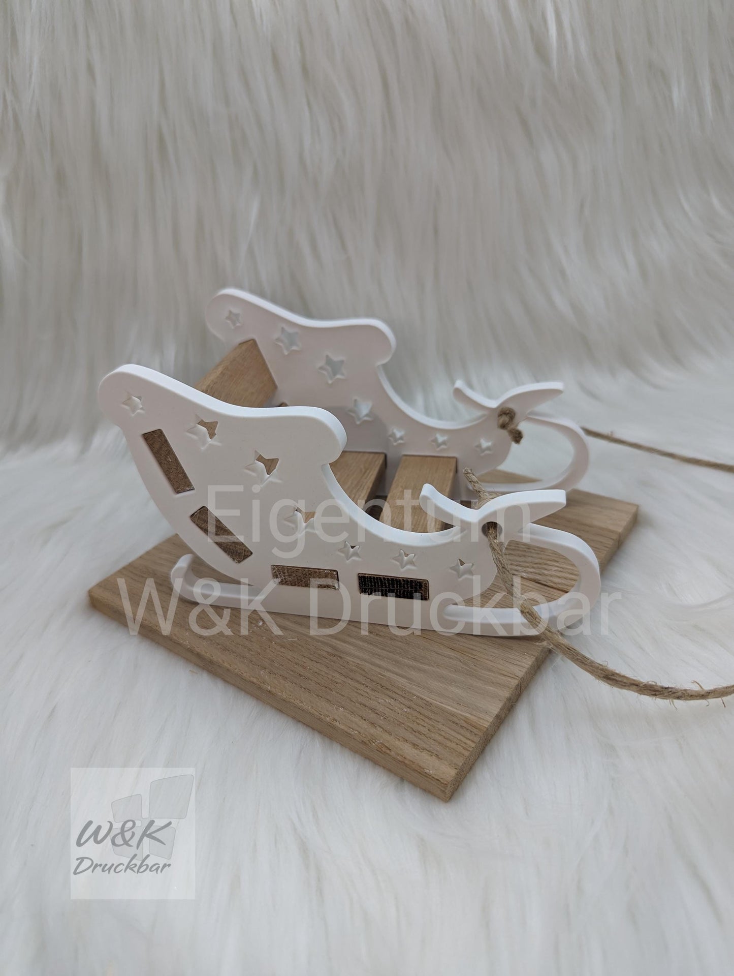 Gießform XL Schlitten / Weihnachtsschlitten / Miniatur / passend für Klötzchen / Raysin