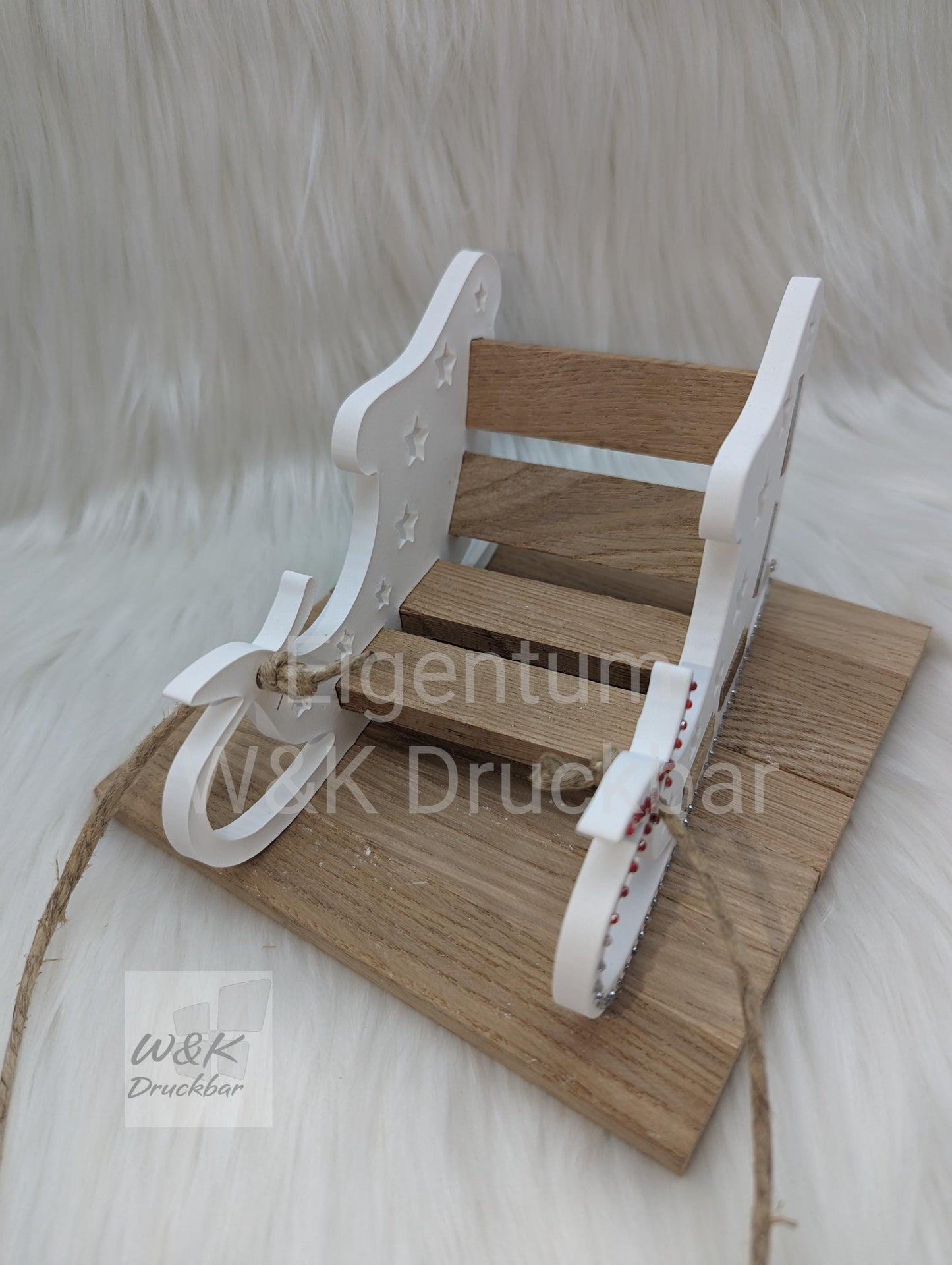 Gießform XL Schlitten / Weihnachtsschlitten / Miniatur / passend für Klötzchen / Raysin